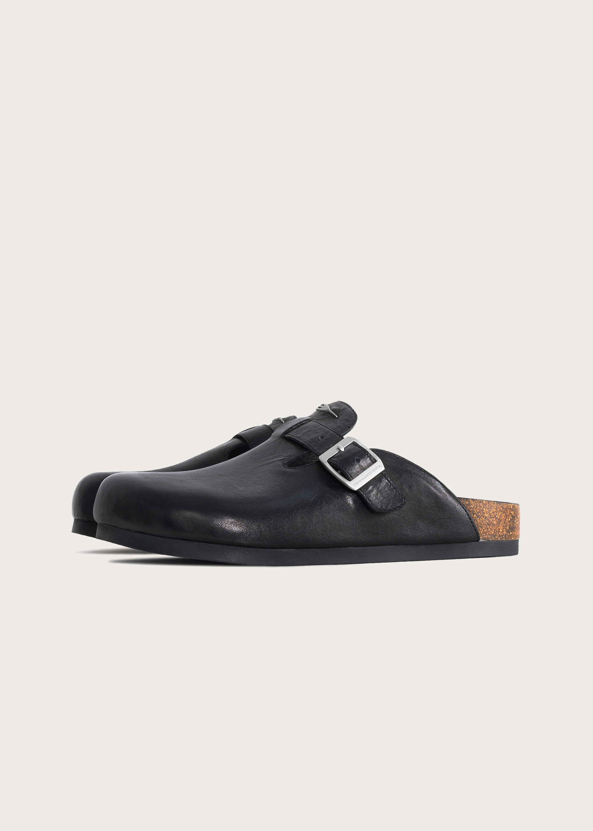 Horsehide Clogs Black