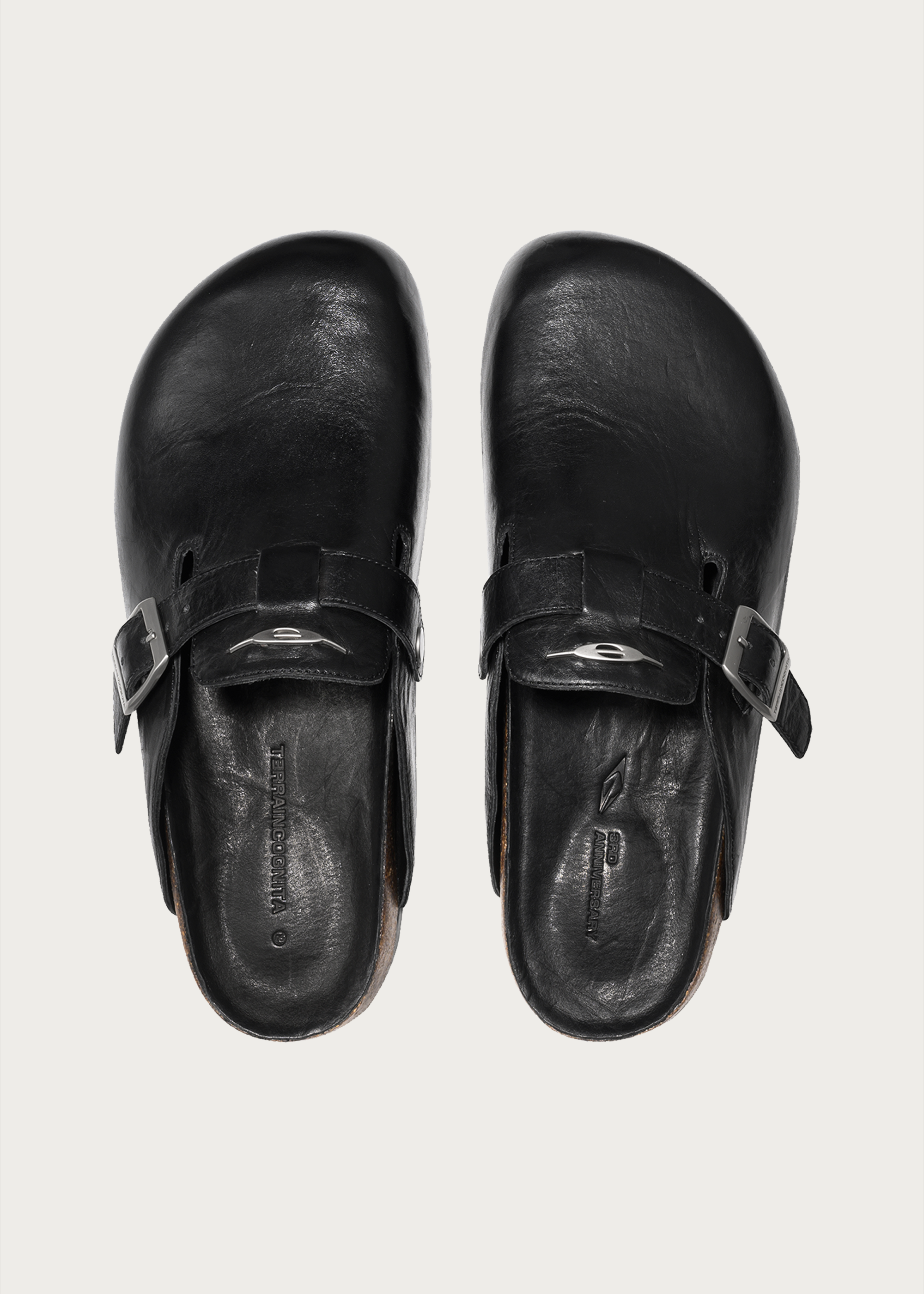 Horsehide Clogs Black