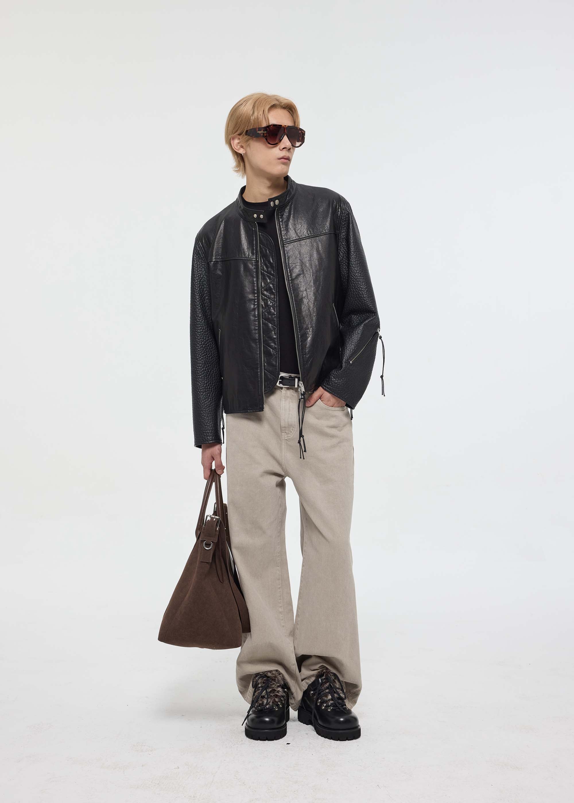 Outdoor-Inspired Leather Shoes Black