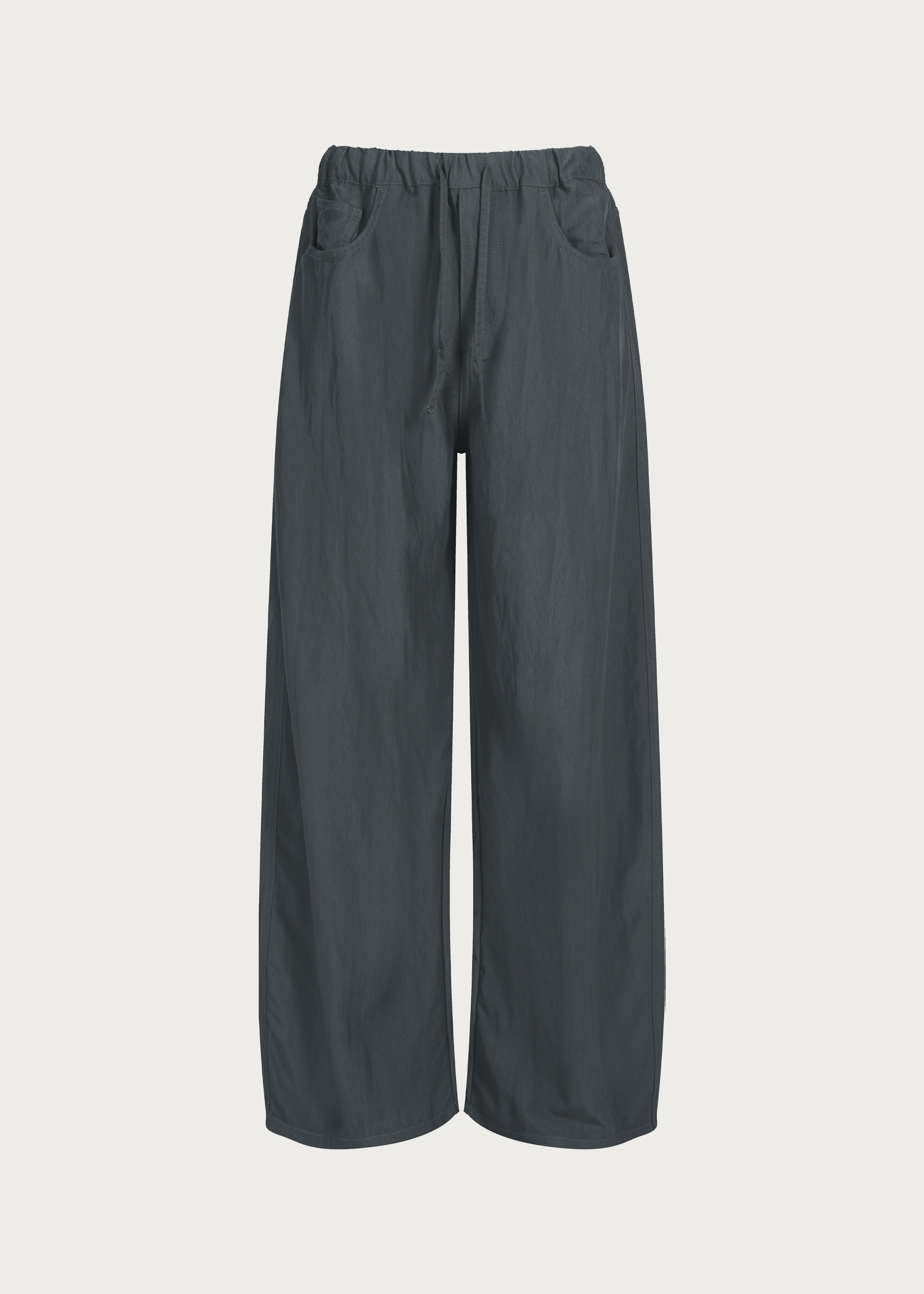 Drapey Drawstring Casual Trousers