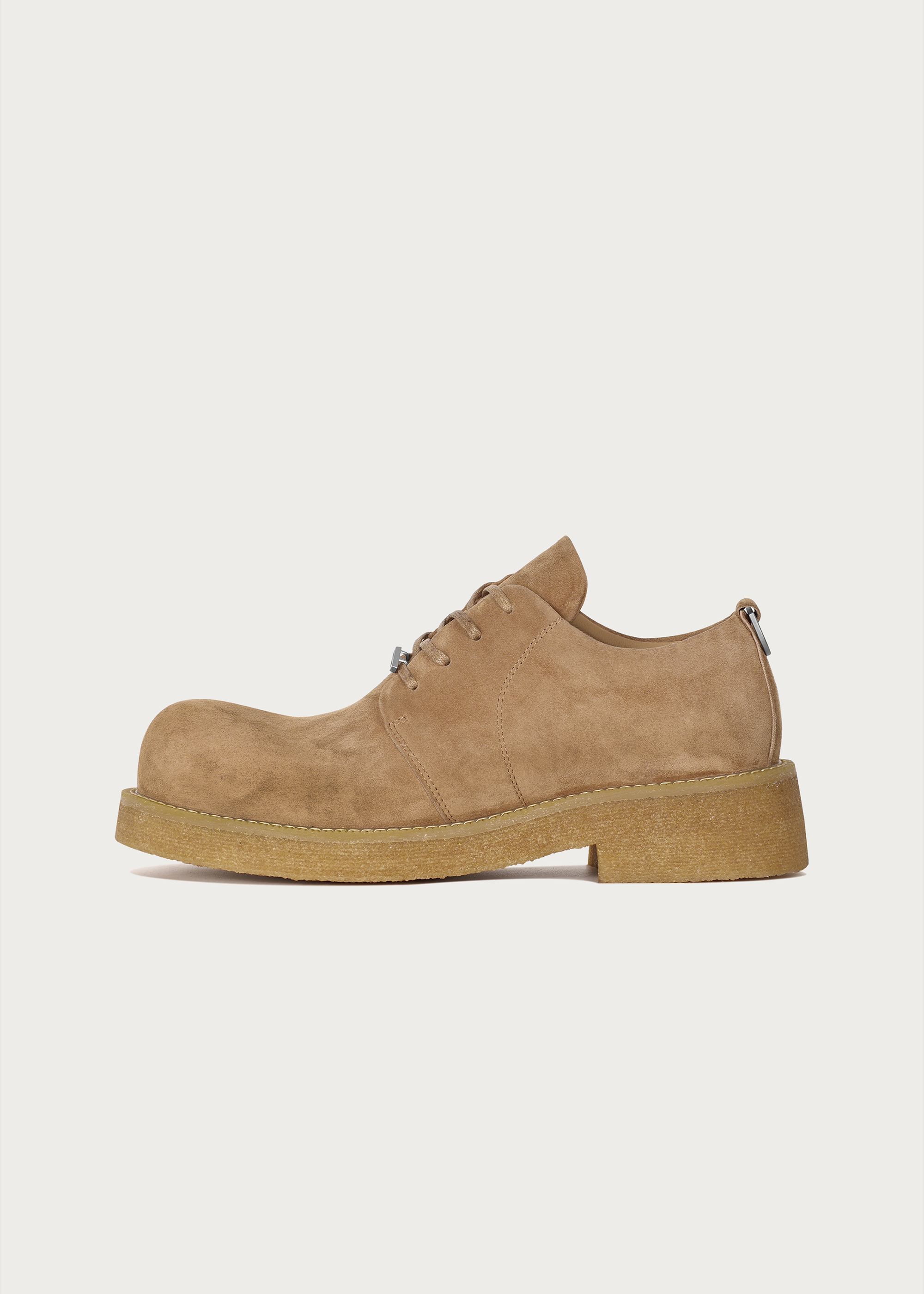 Sheepskin Derby Shoes Khaki