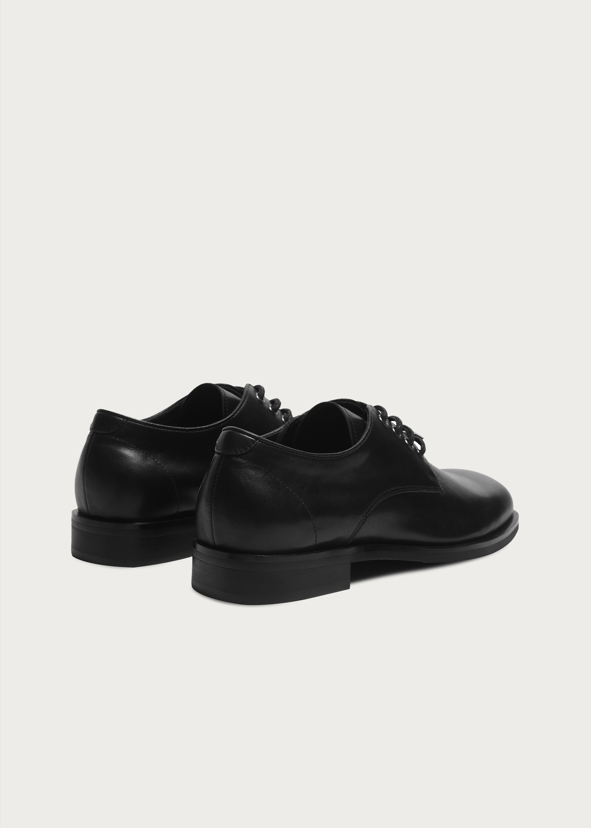 Leather Derby Shoes Black