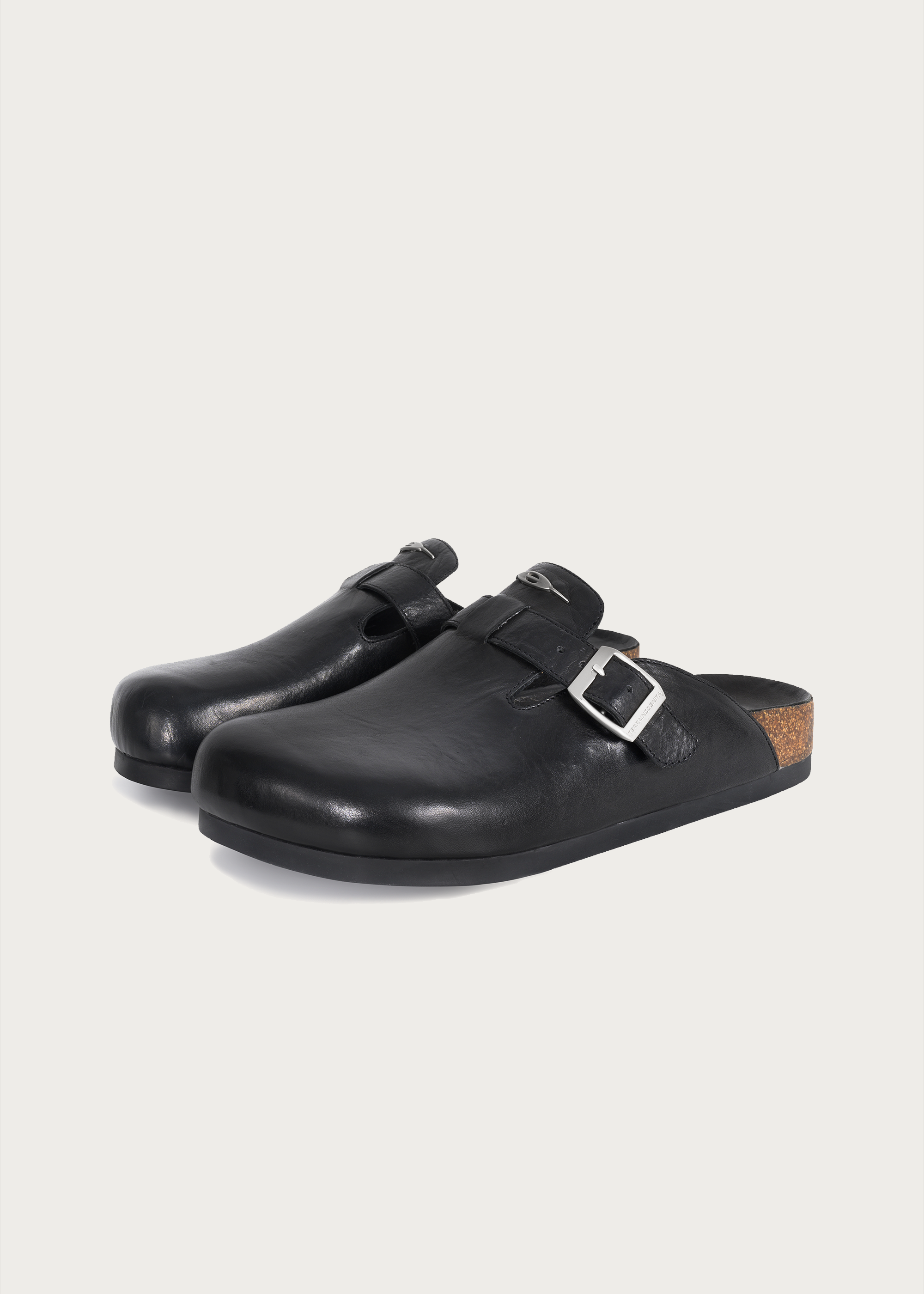 Horsehide Clogs Black