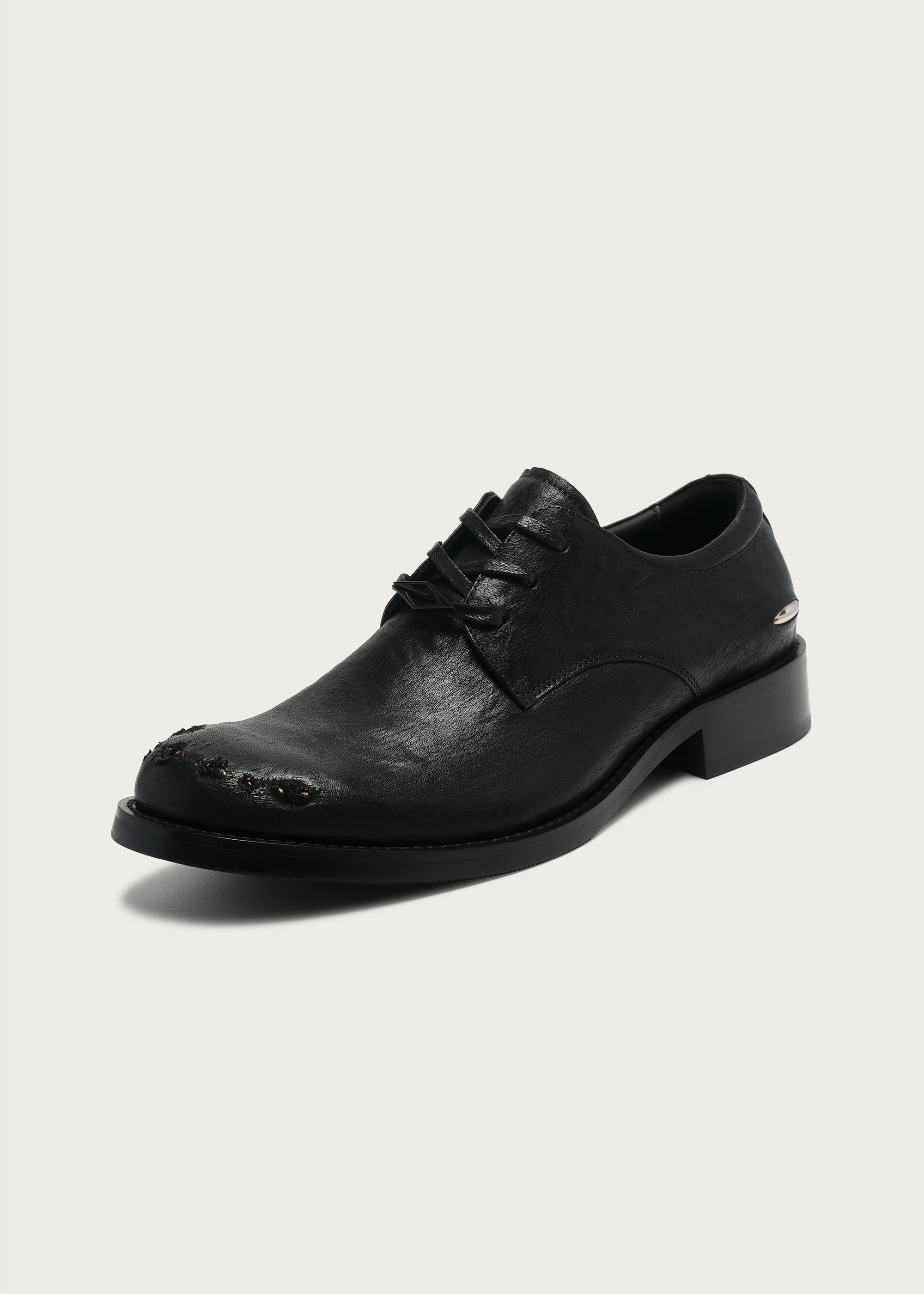Metal-toe Derby shoes