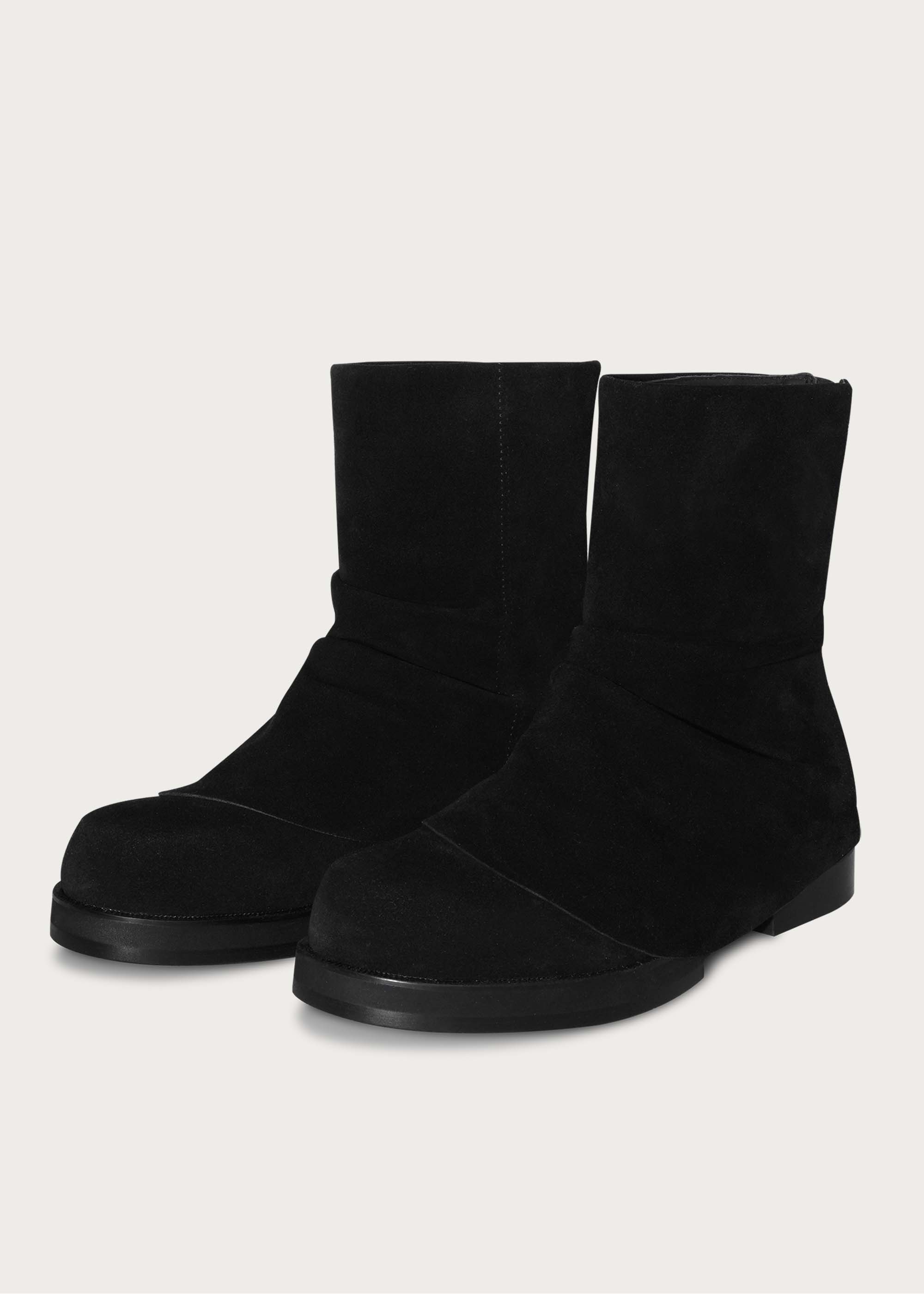 【Pre-sale 30-45 days】Suede round-toe boots