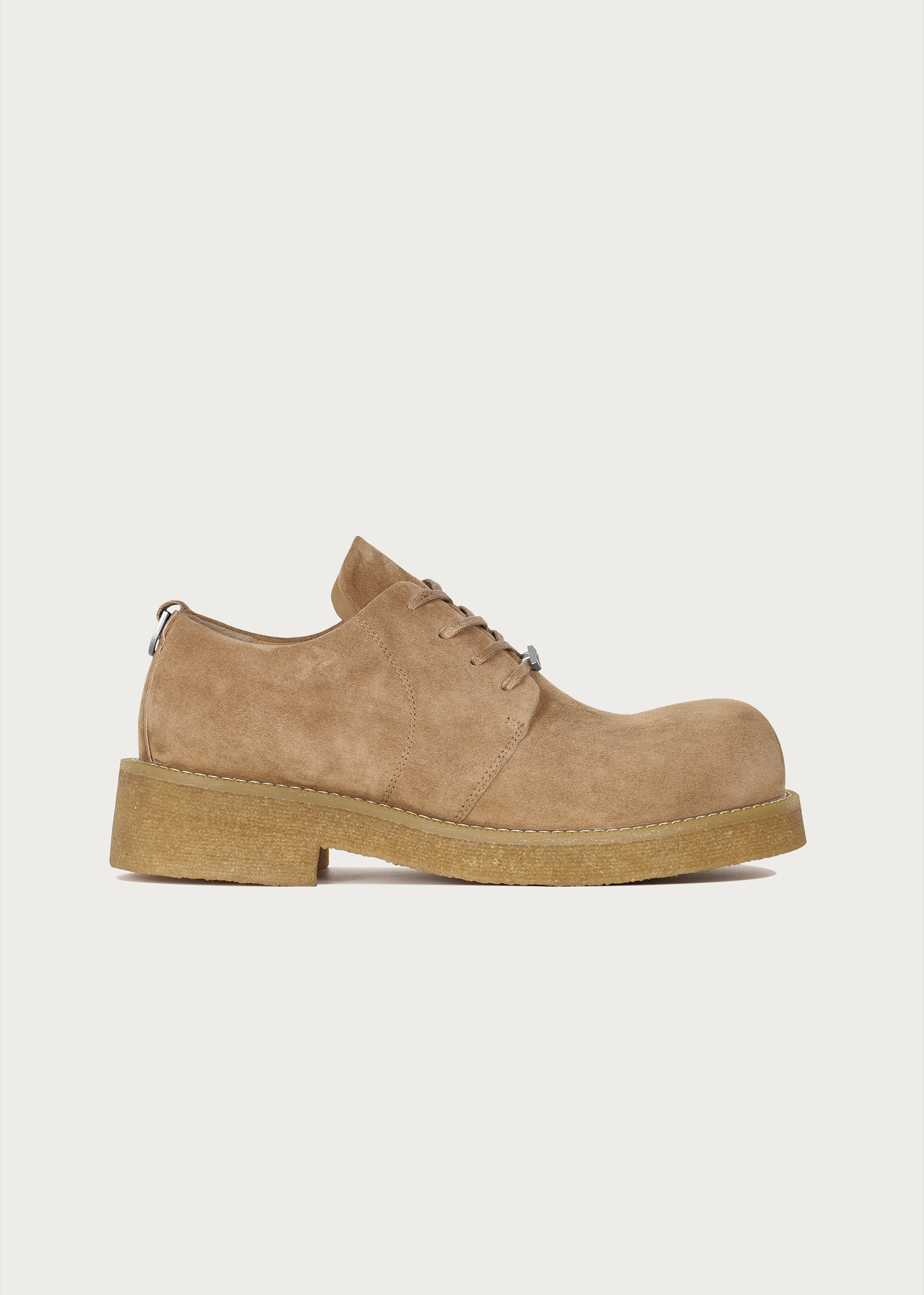 Sheepskin Derby Shoes Khaki