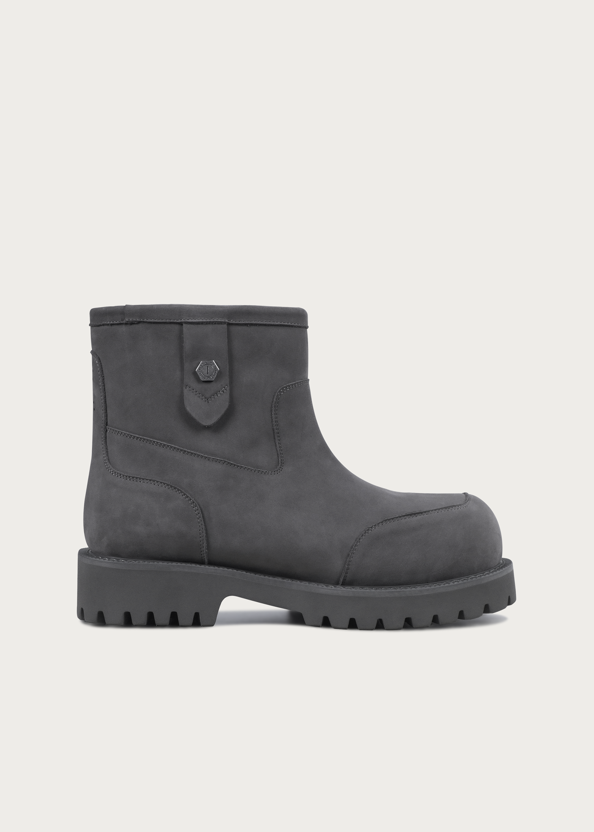 Fleece Mid-Top Snow Boots Misty Gray