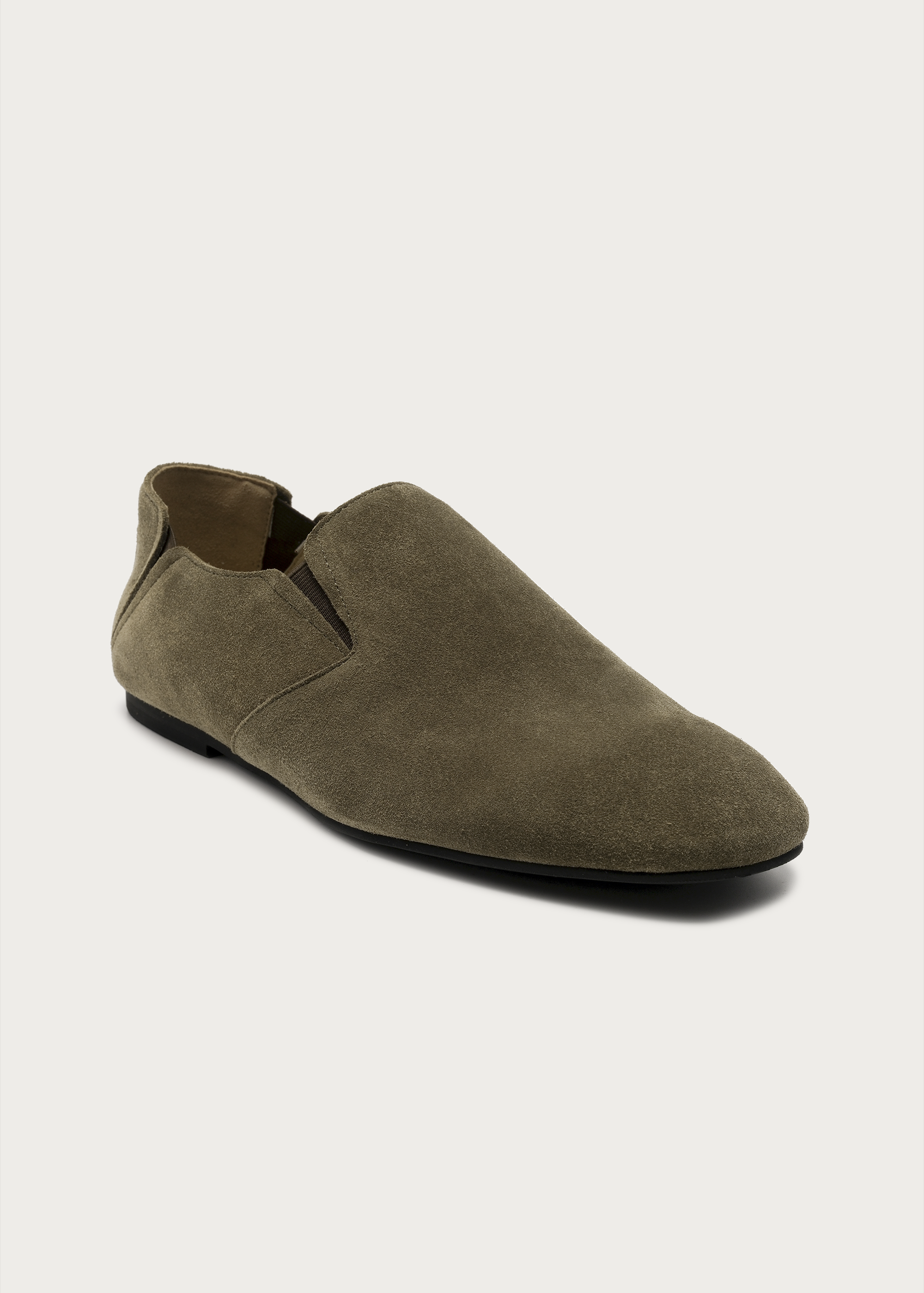 Slip-on suede loafers Green