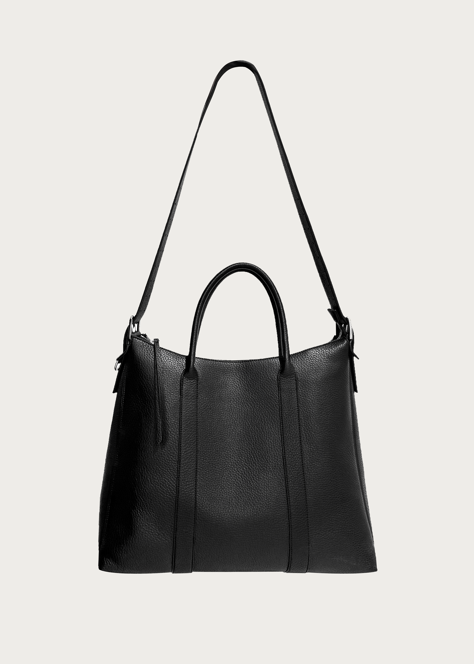 Patchwork Tote Bag Black