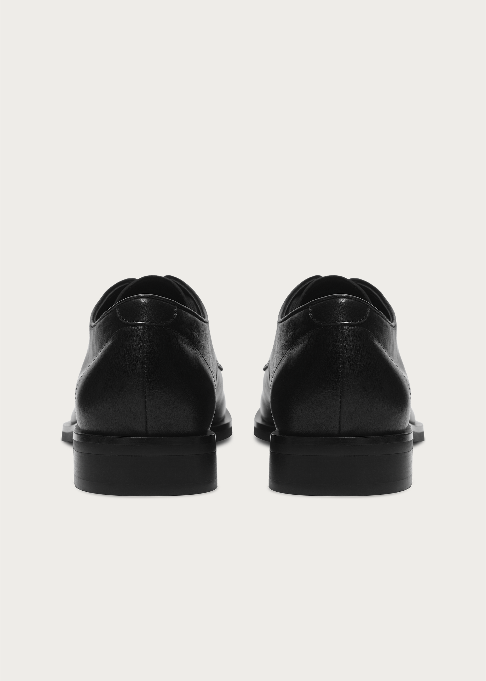 Leather Derby Shoes Black