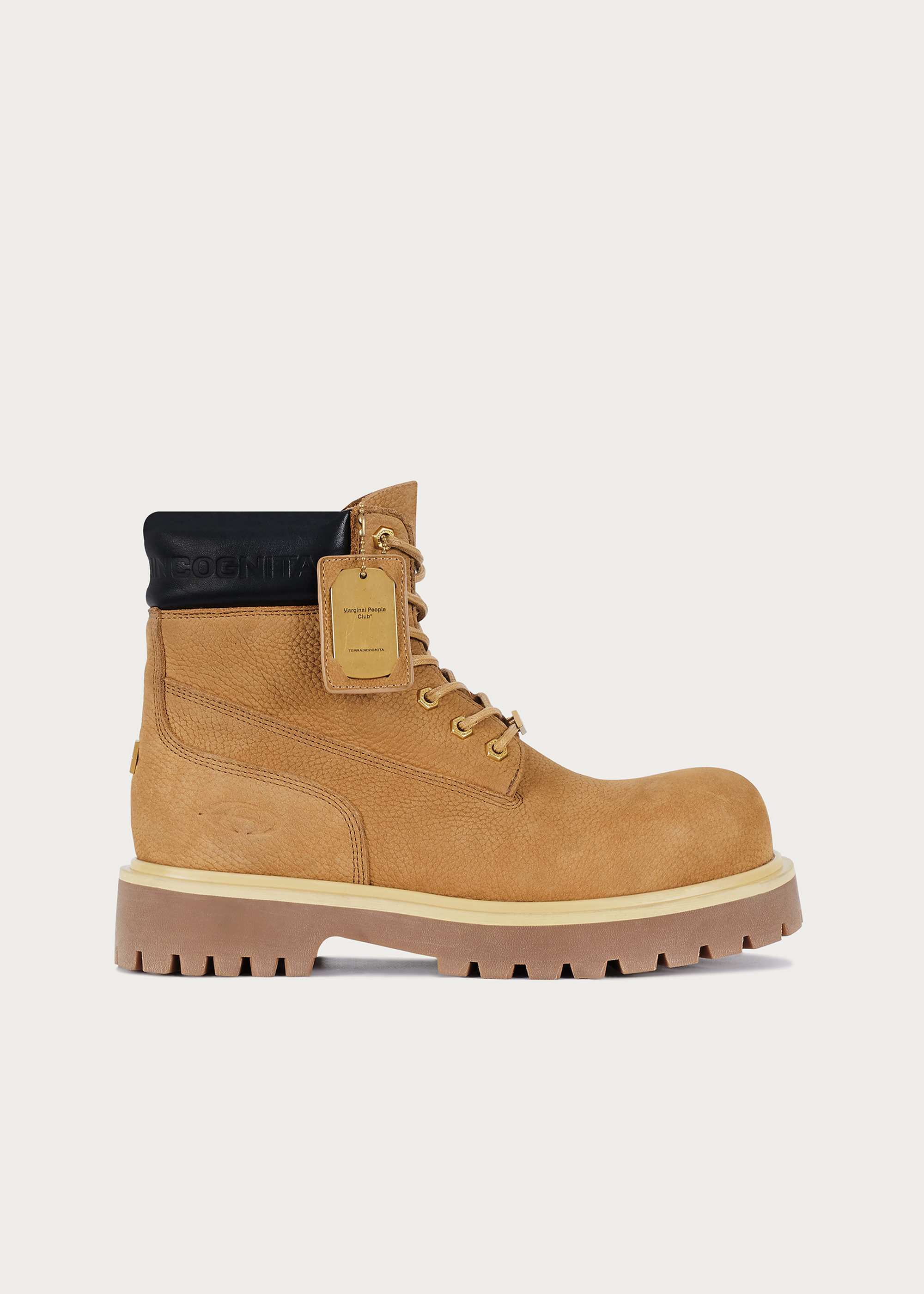Cowhide Workwear Boots Khaki
