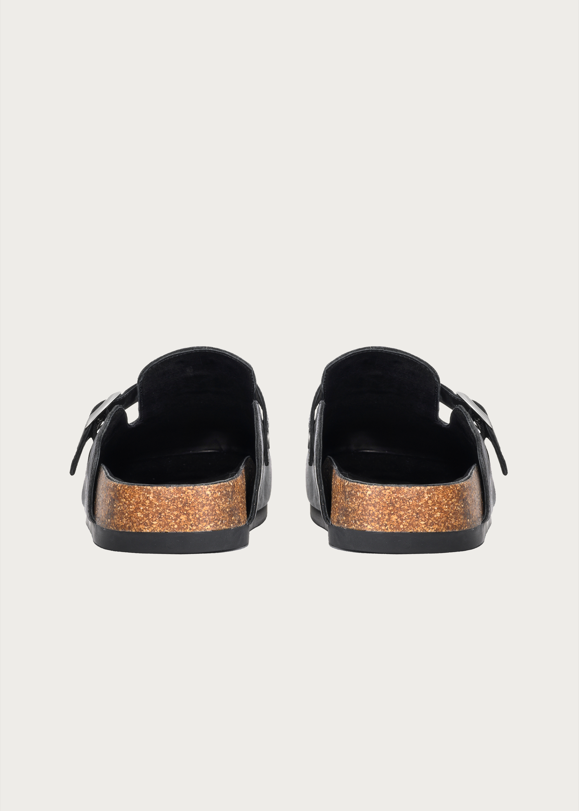 Horsehide Clogs Black