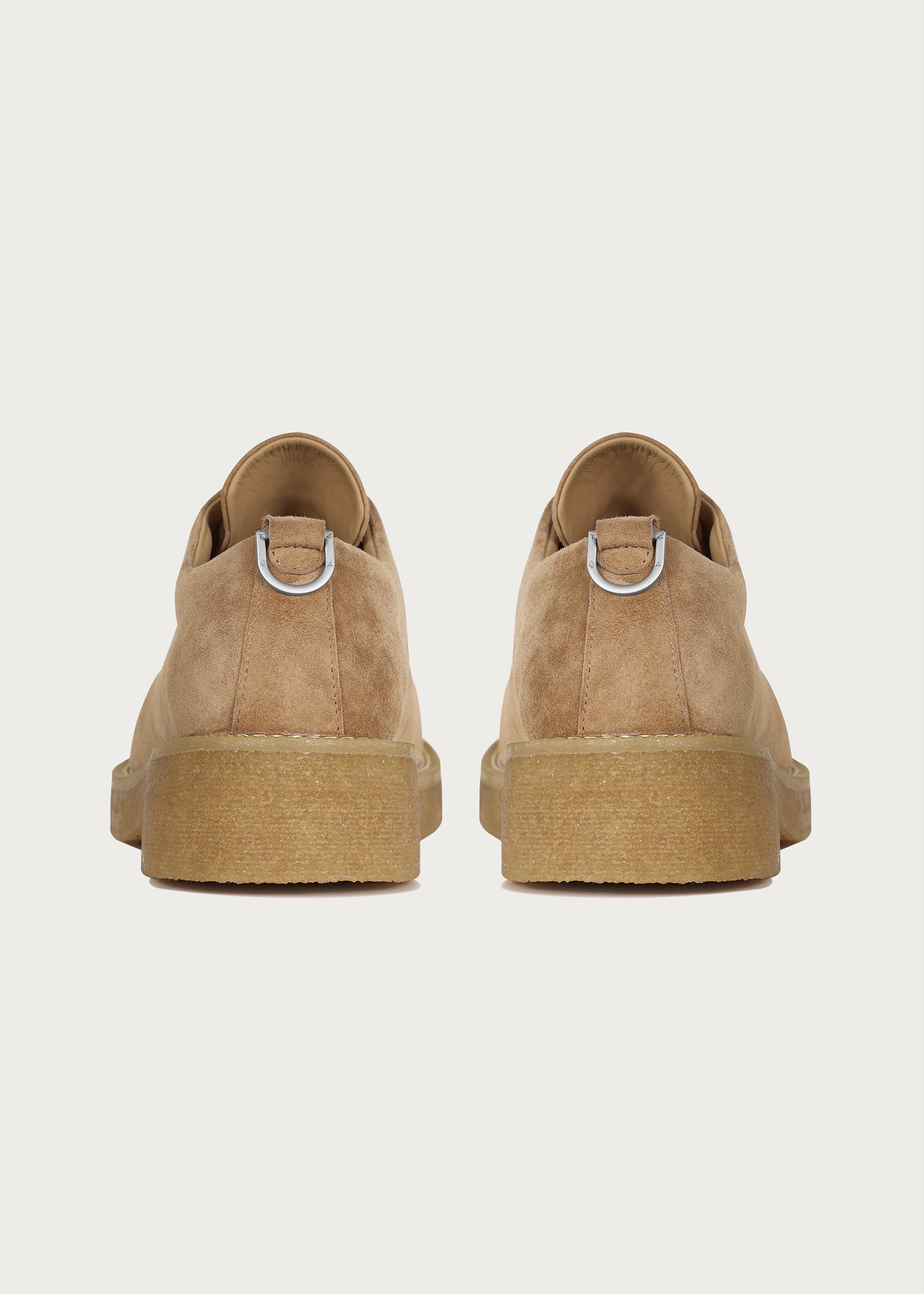 Sheepskin Derby Shoes Khaki