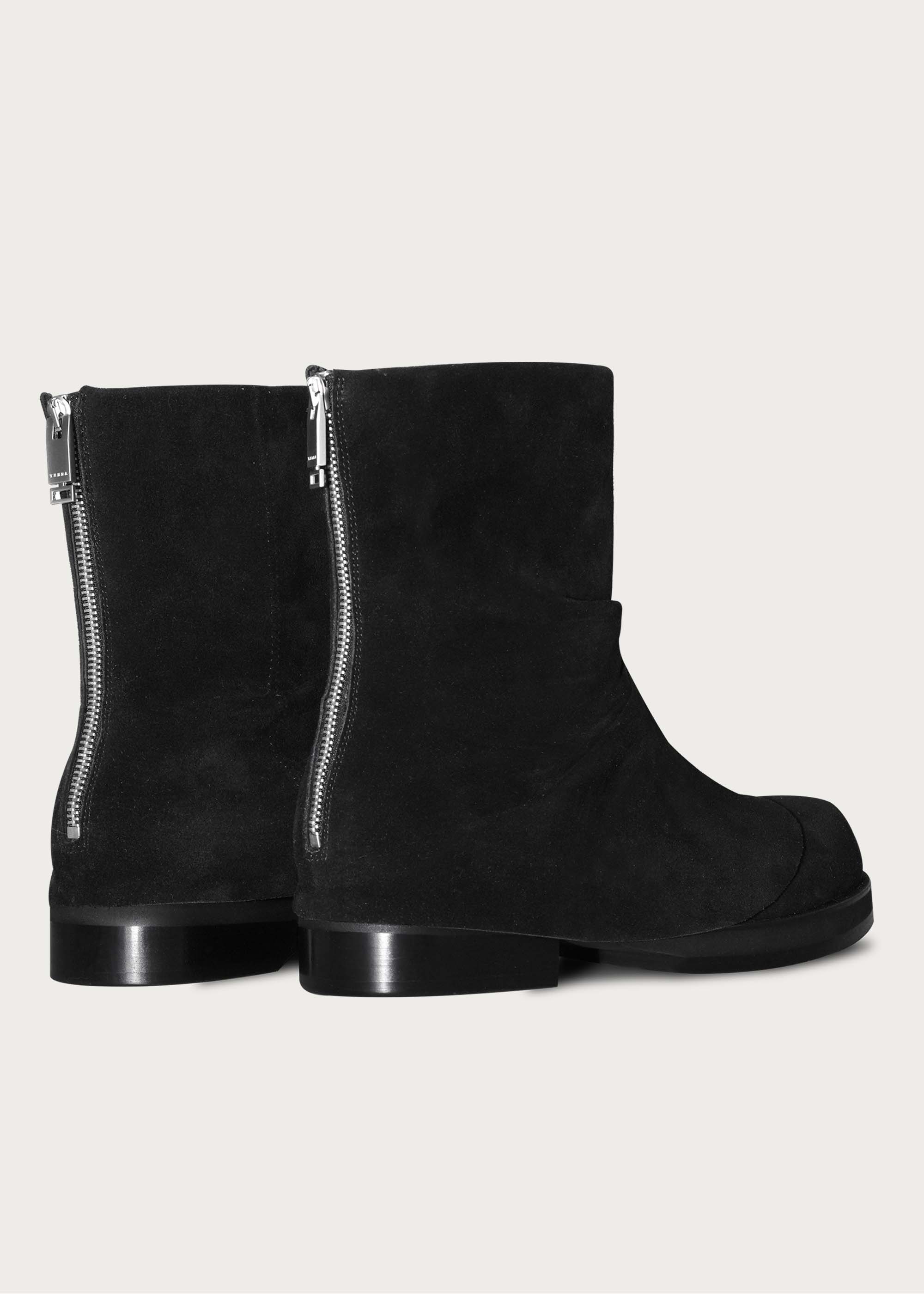 【Pre-sale 30-45 days】Suede round-toe boots