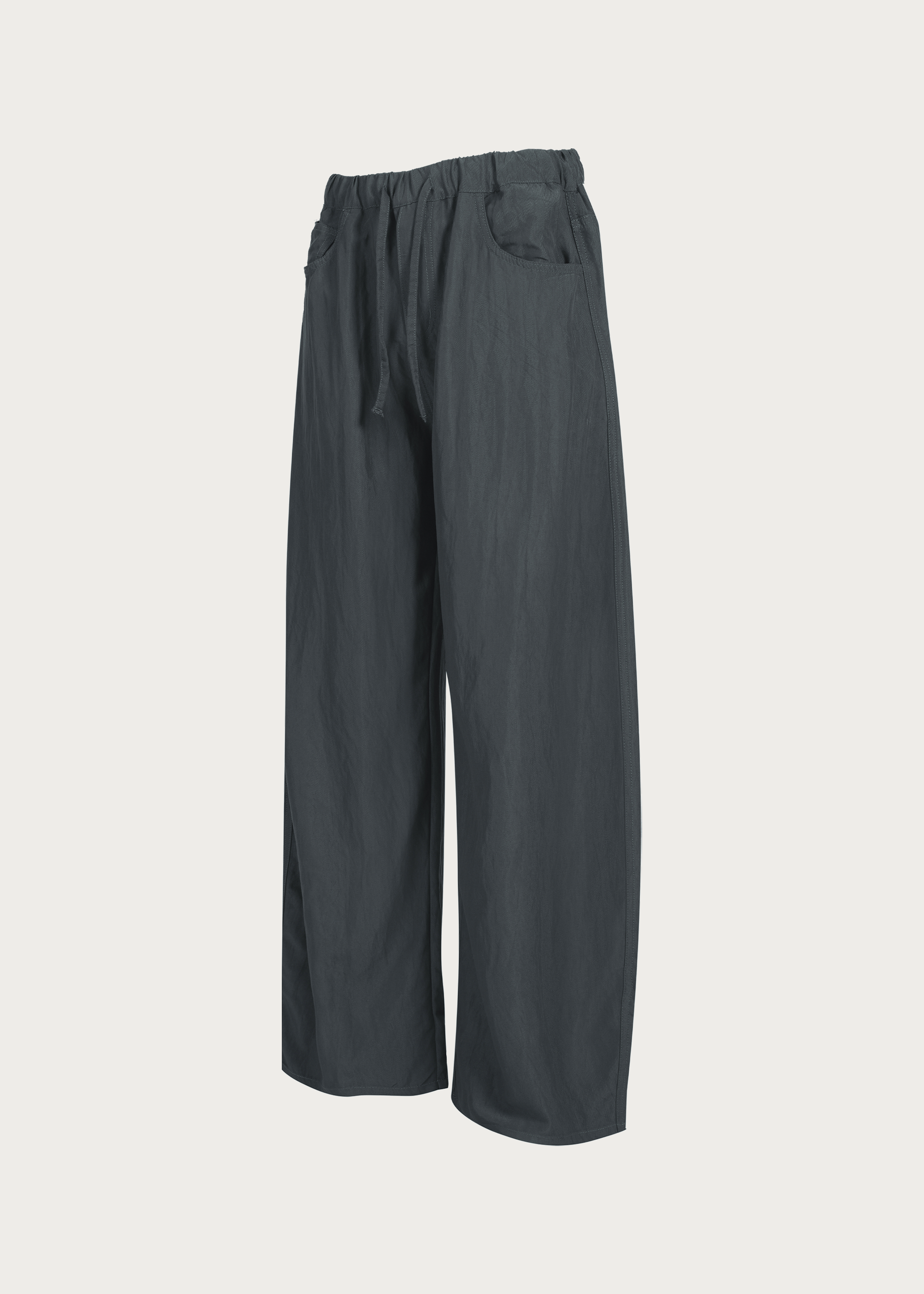 Drapey Drawstring Casual Trousers