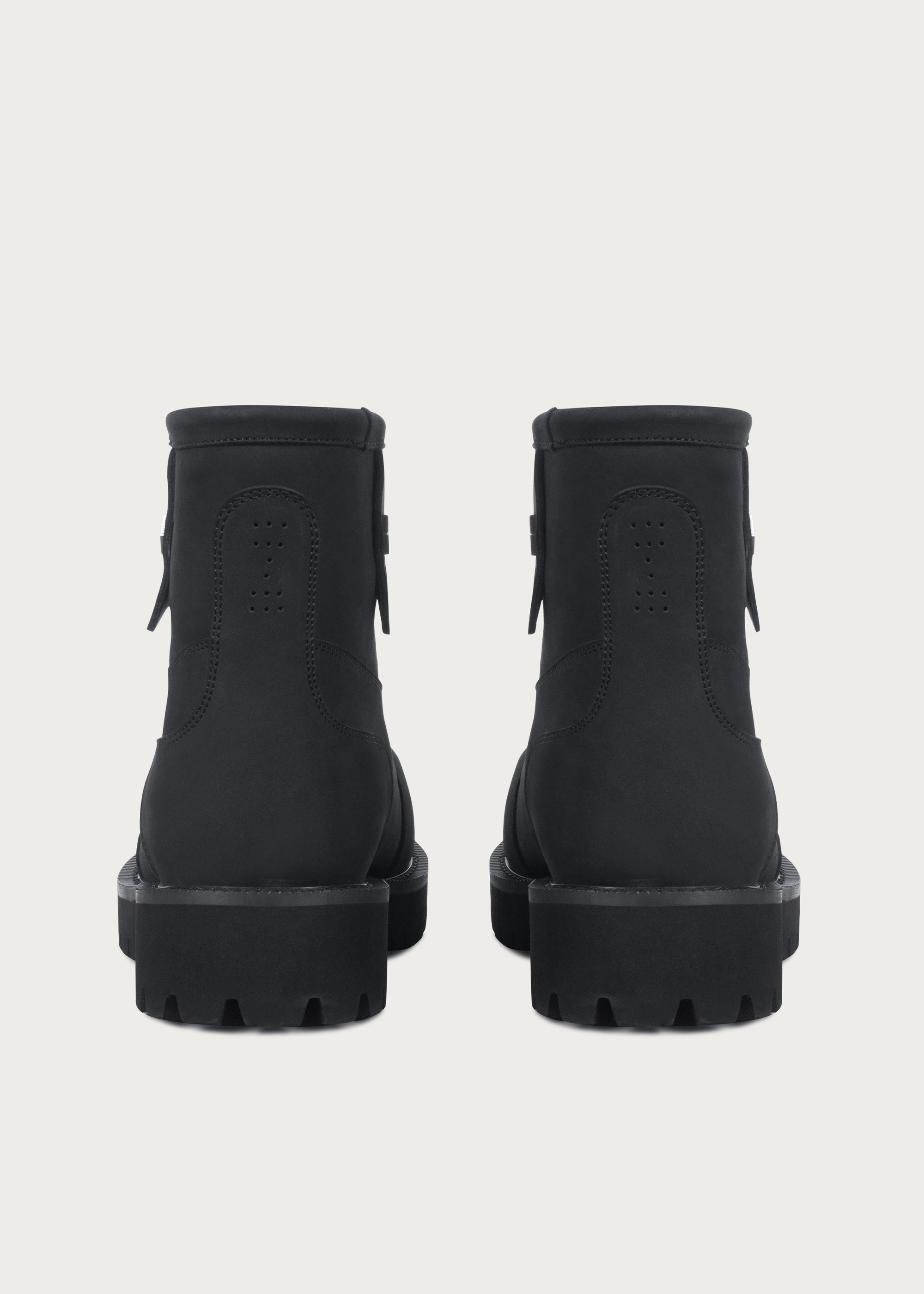 Fleece Mid-Top Snow Boots Matte Black