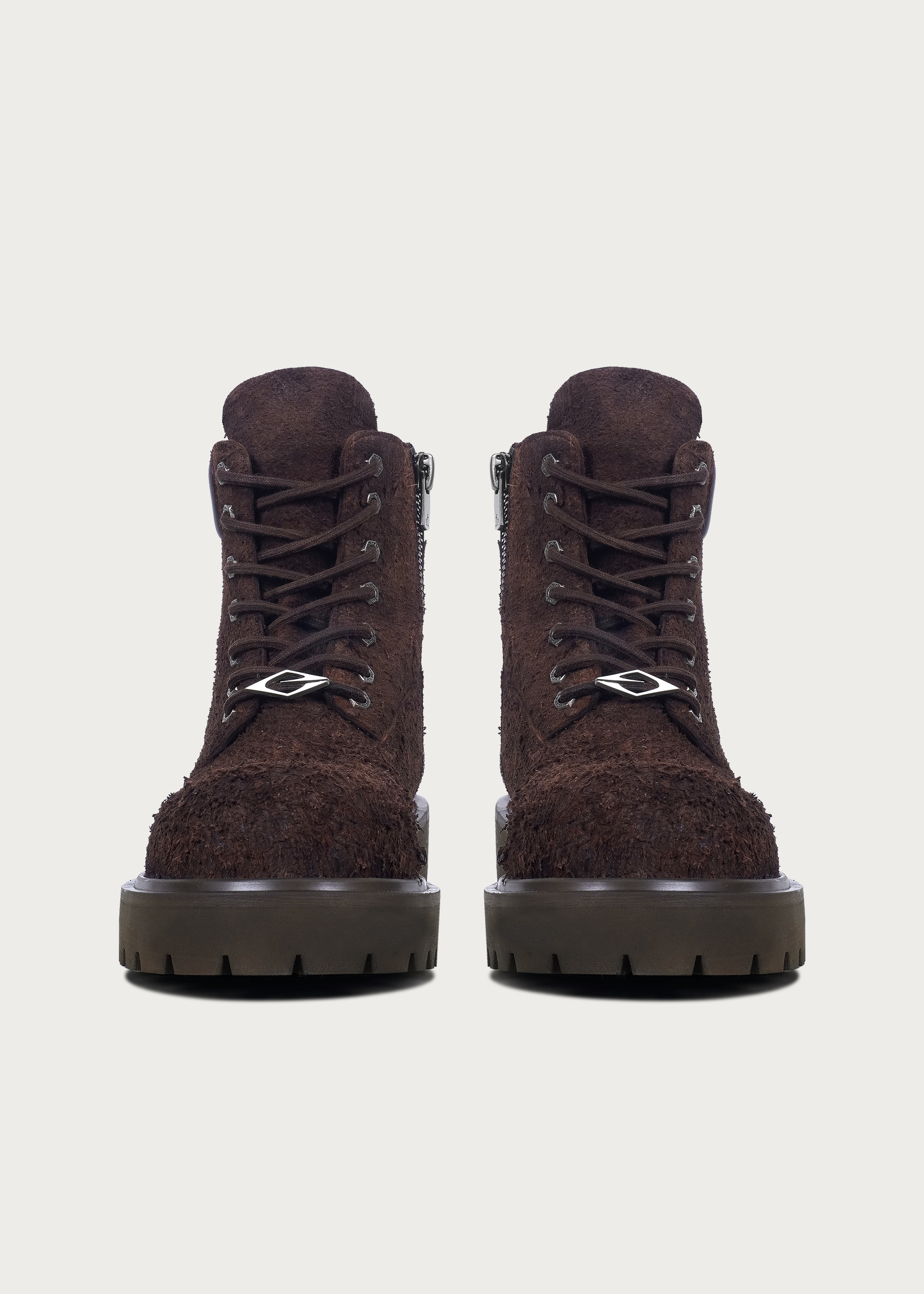 Suede Workwear Boots Brownish Red