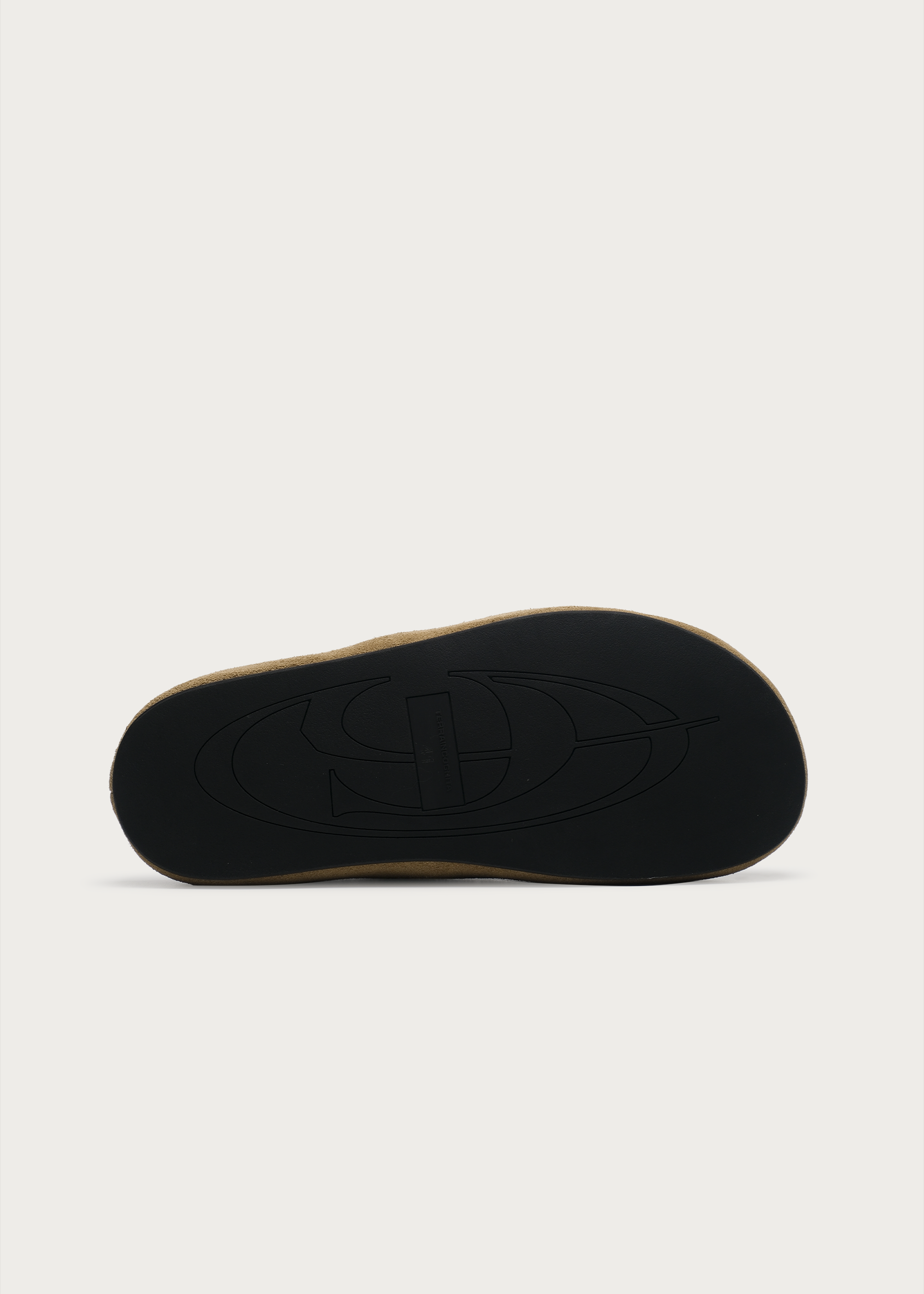 TERRAINCOGNITA Cloud-Feel Suede Clogs Khaki