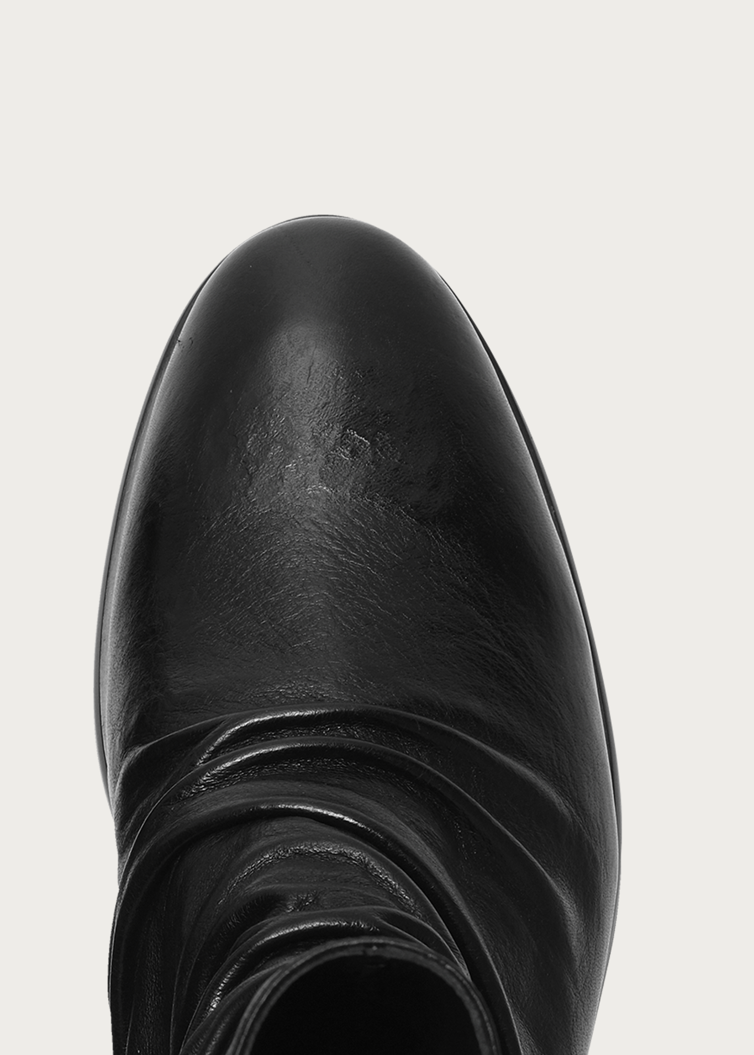 Wrinkle Full-Grain Horsehide Ankle Boots