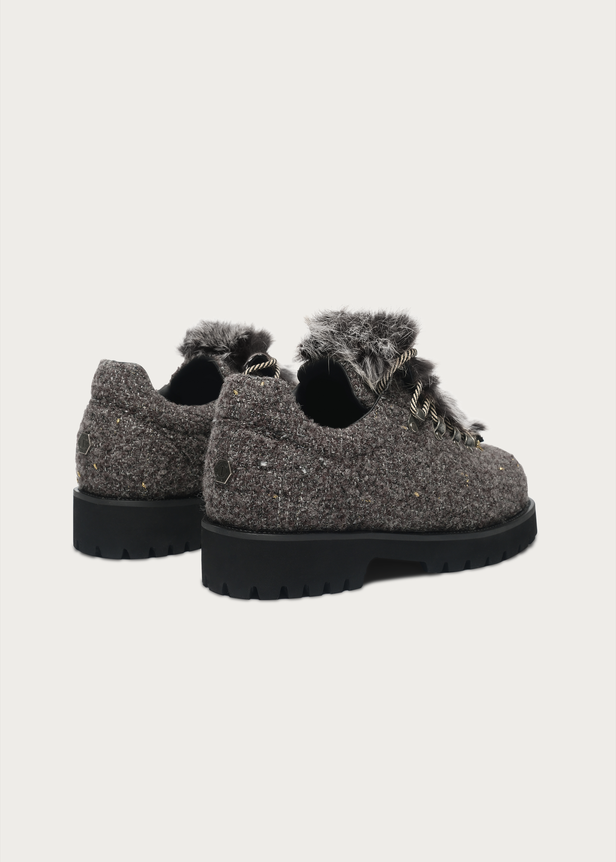 Outdoor-Inspired Wool Shoes Gray