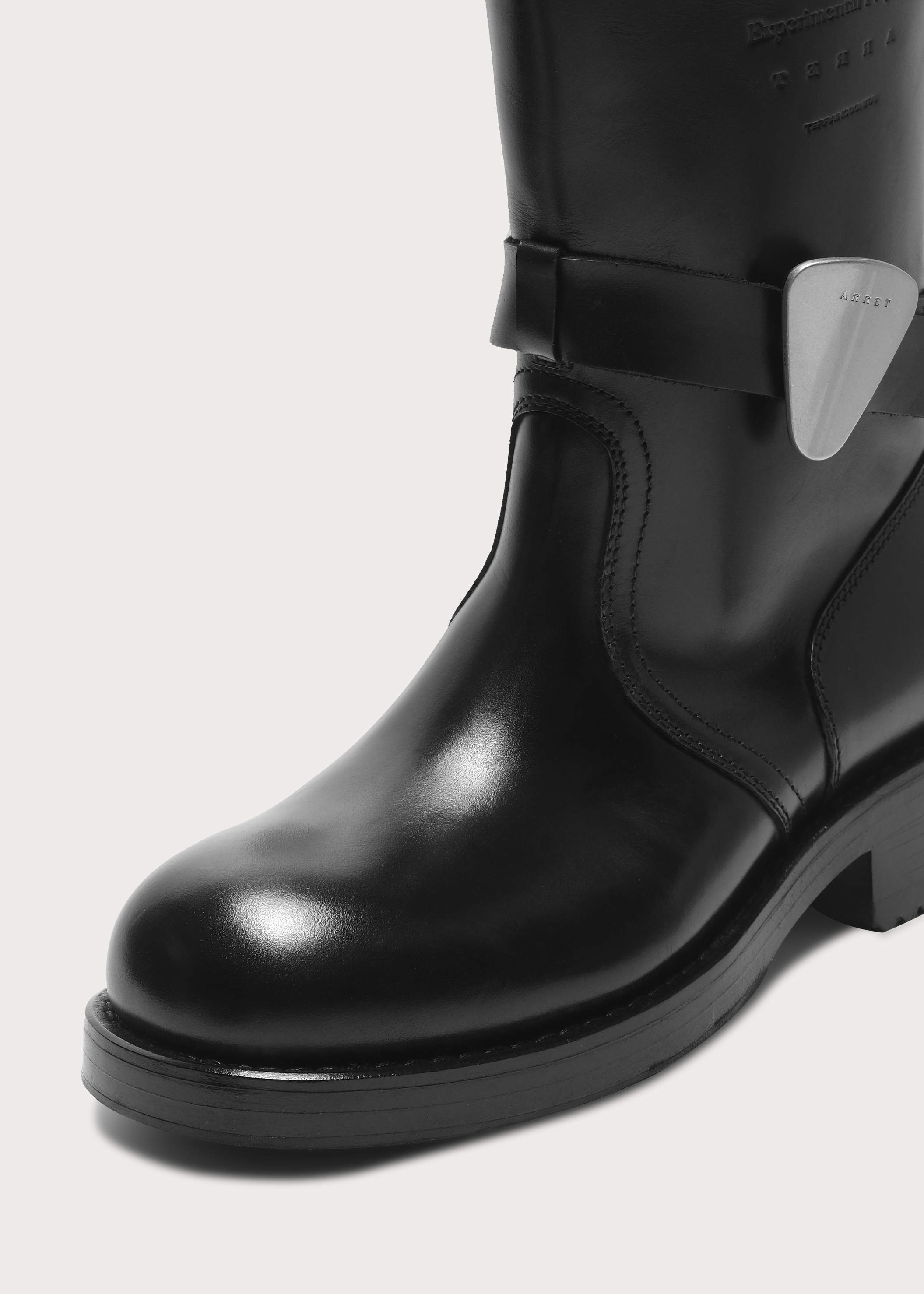 Leather Mid-Calf Boots