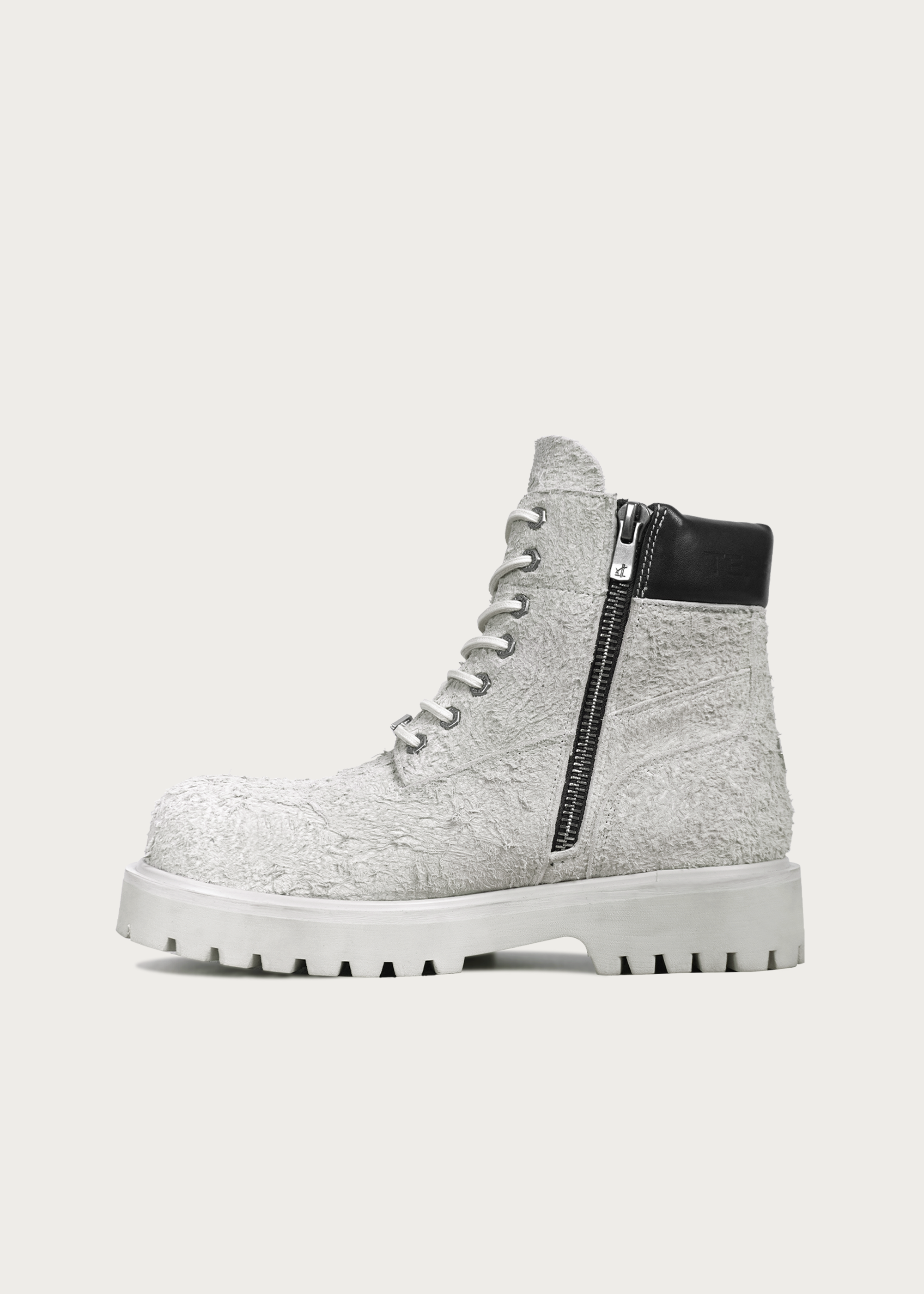 Suede Workwear Boots Cloud Gray