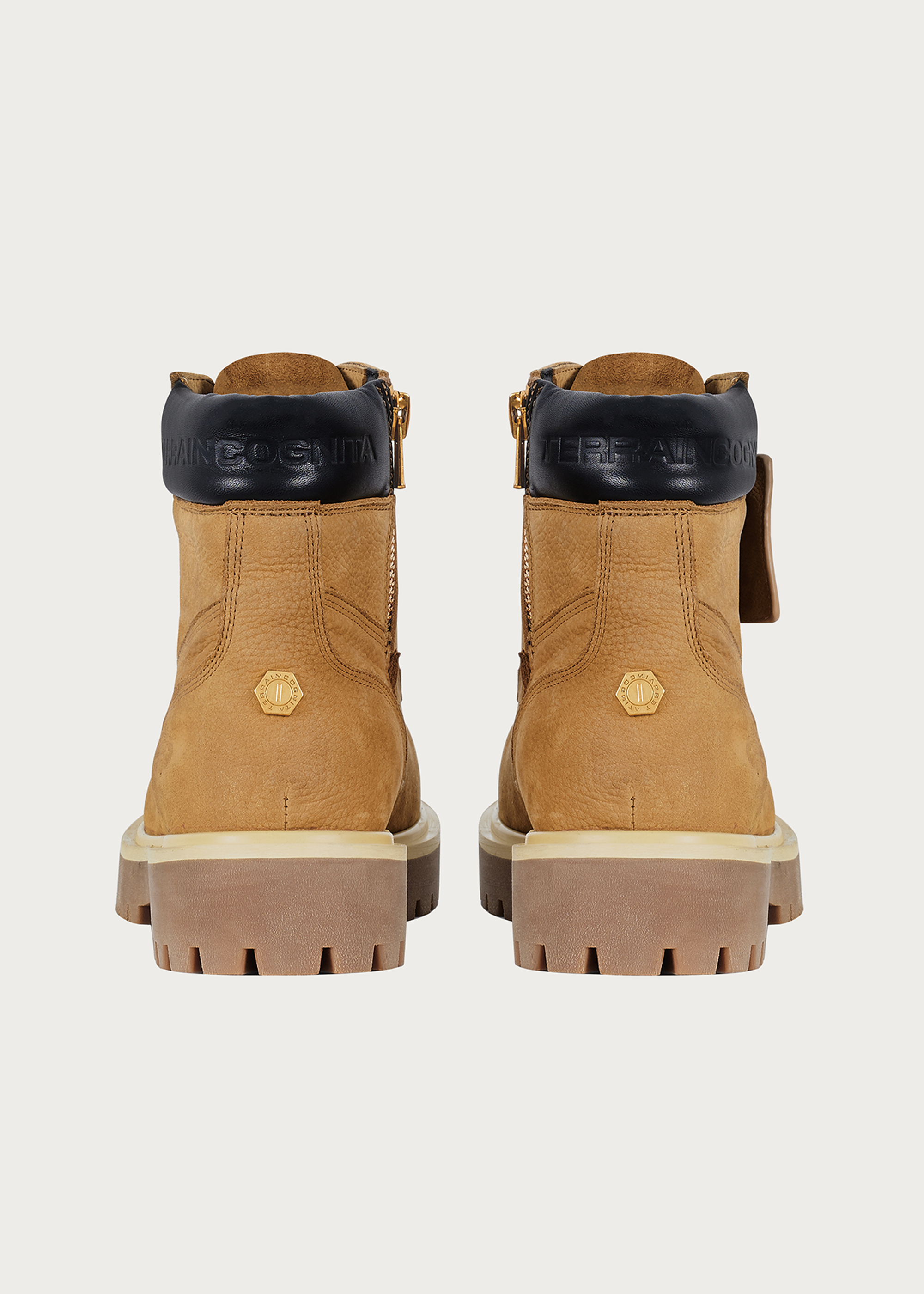 Cowhide Workwear Boots Khaki