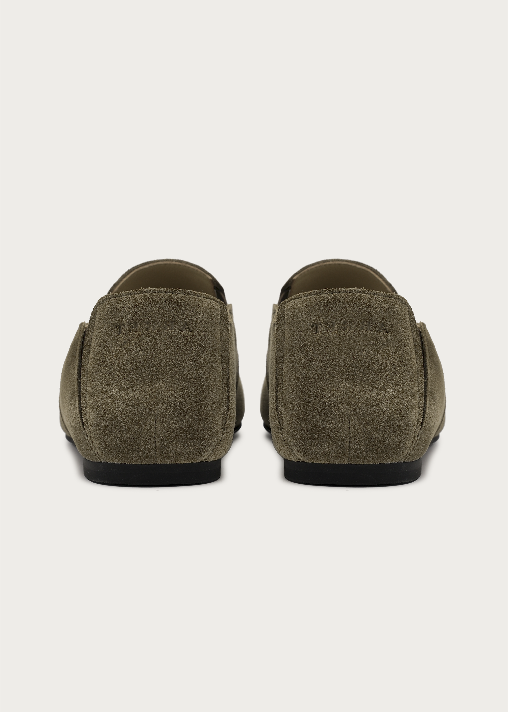 Slip-on suede loafers Green