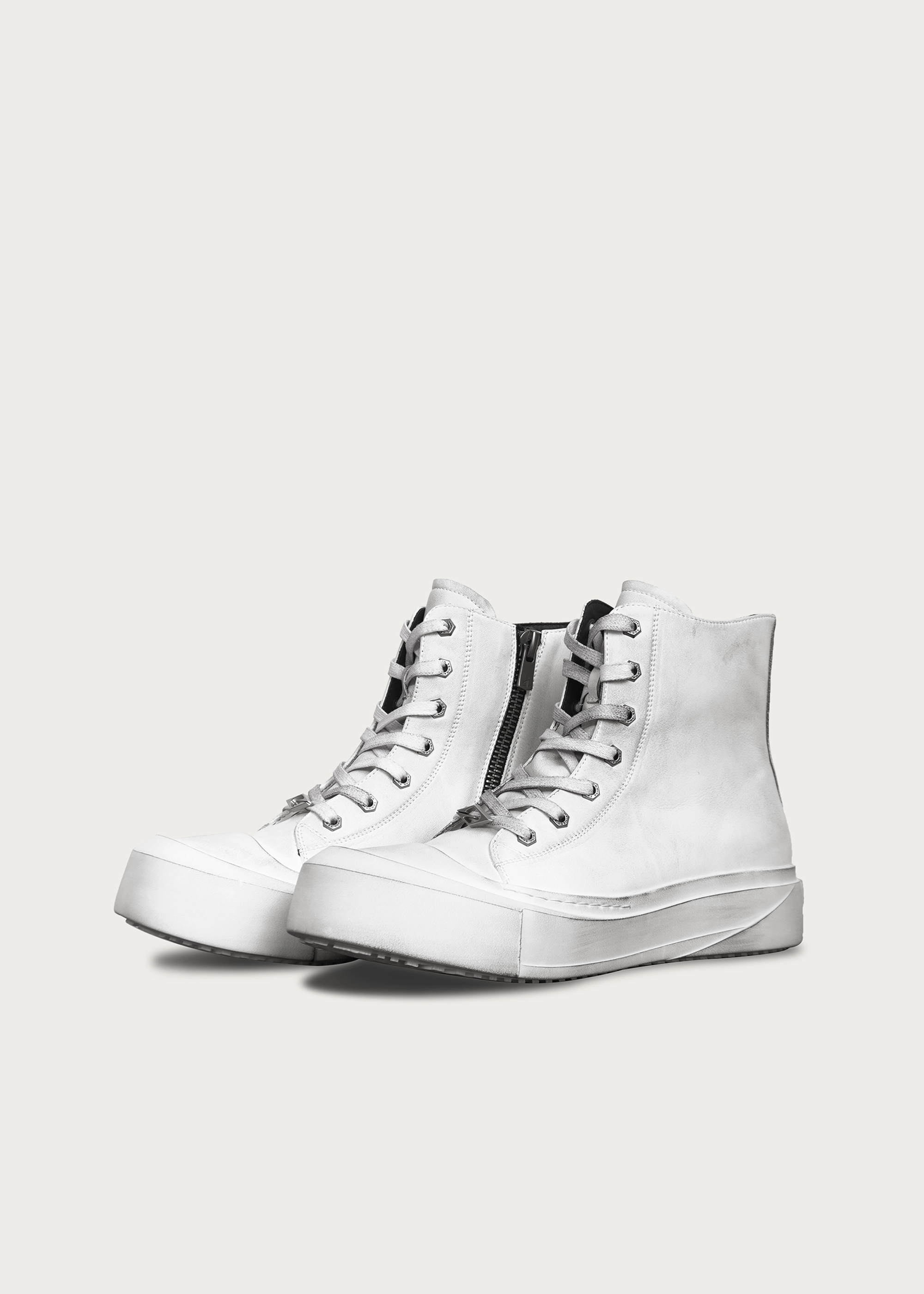 Lake Moon Skateboard Shoes Dirty White