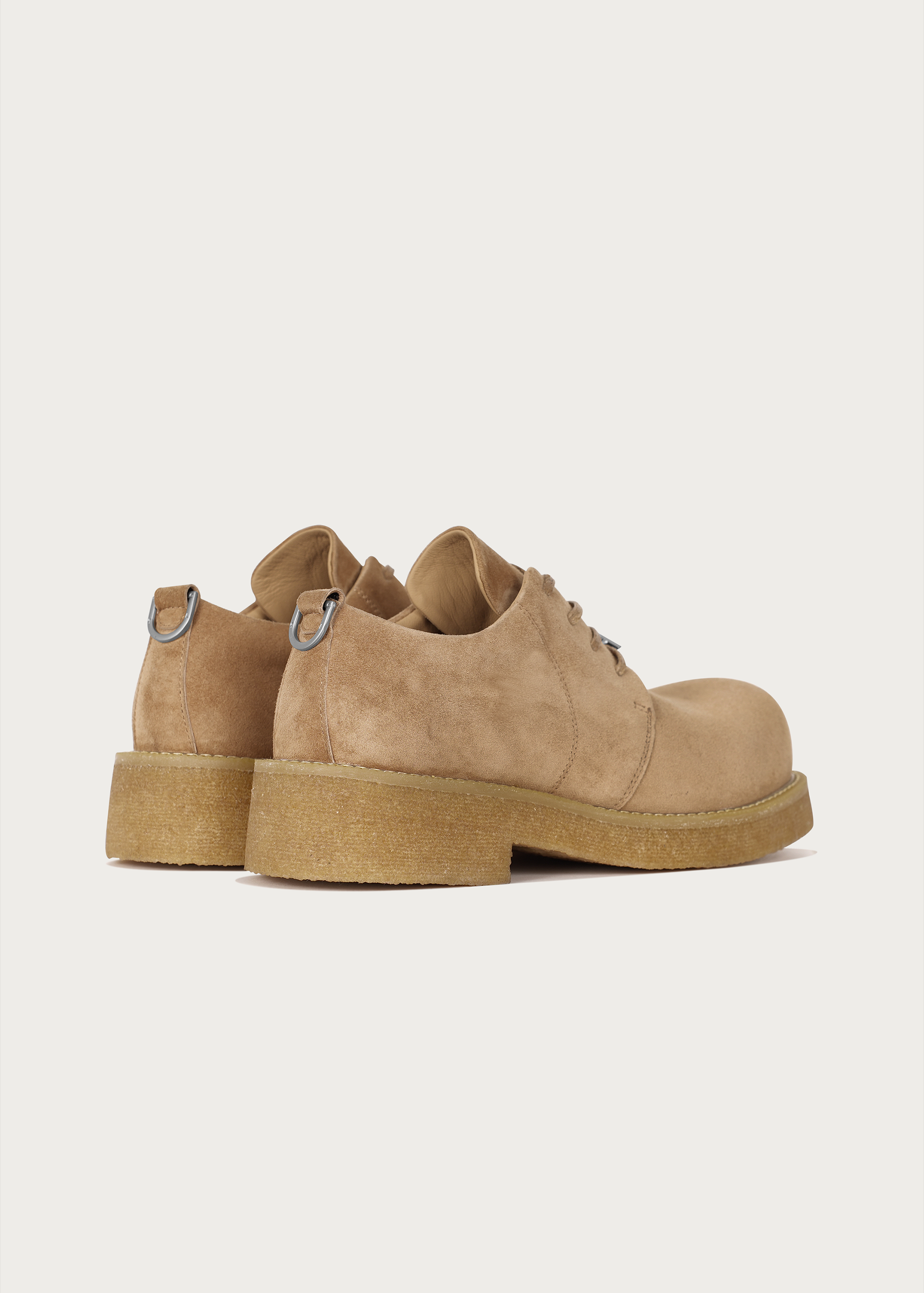 Sheepskin Derby Shoes Khaki
