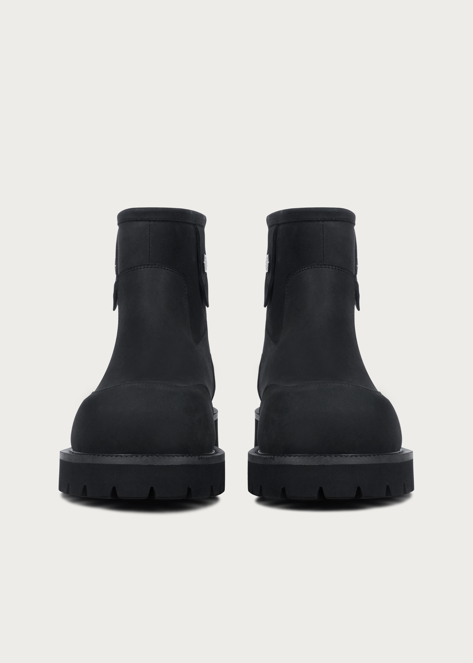 Fleece Mid-Top Snow Boots Matte Black