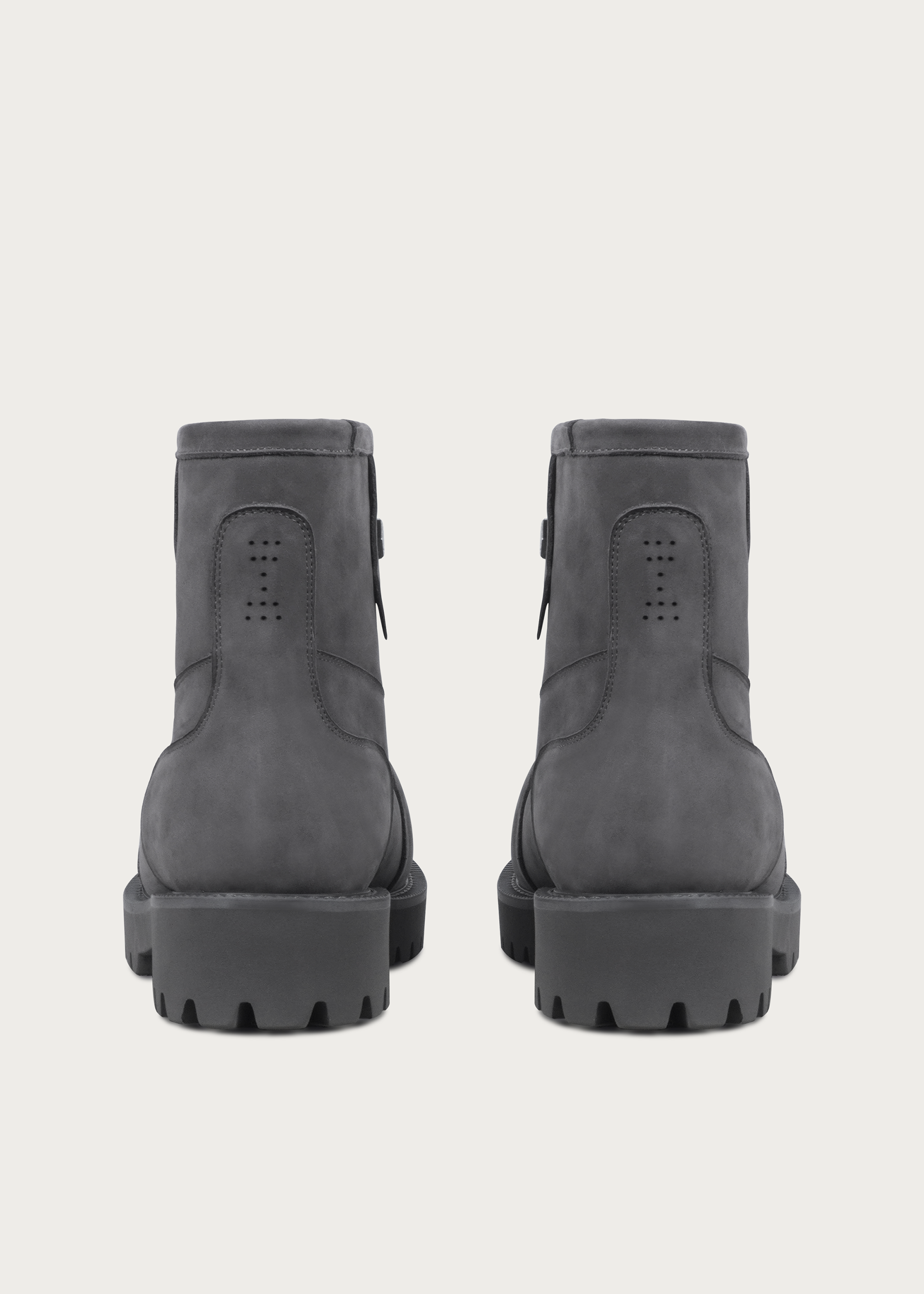 Fleece Mid-Top Snow Boots Misty Gray