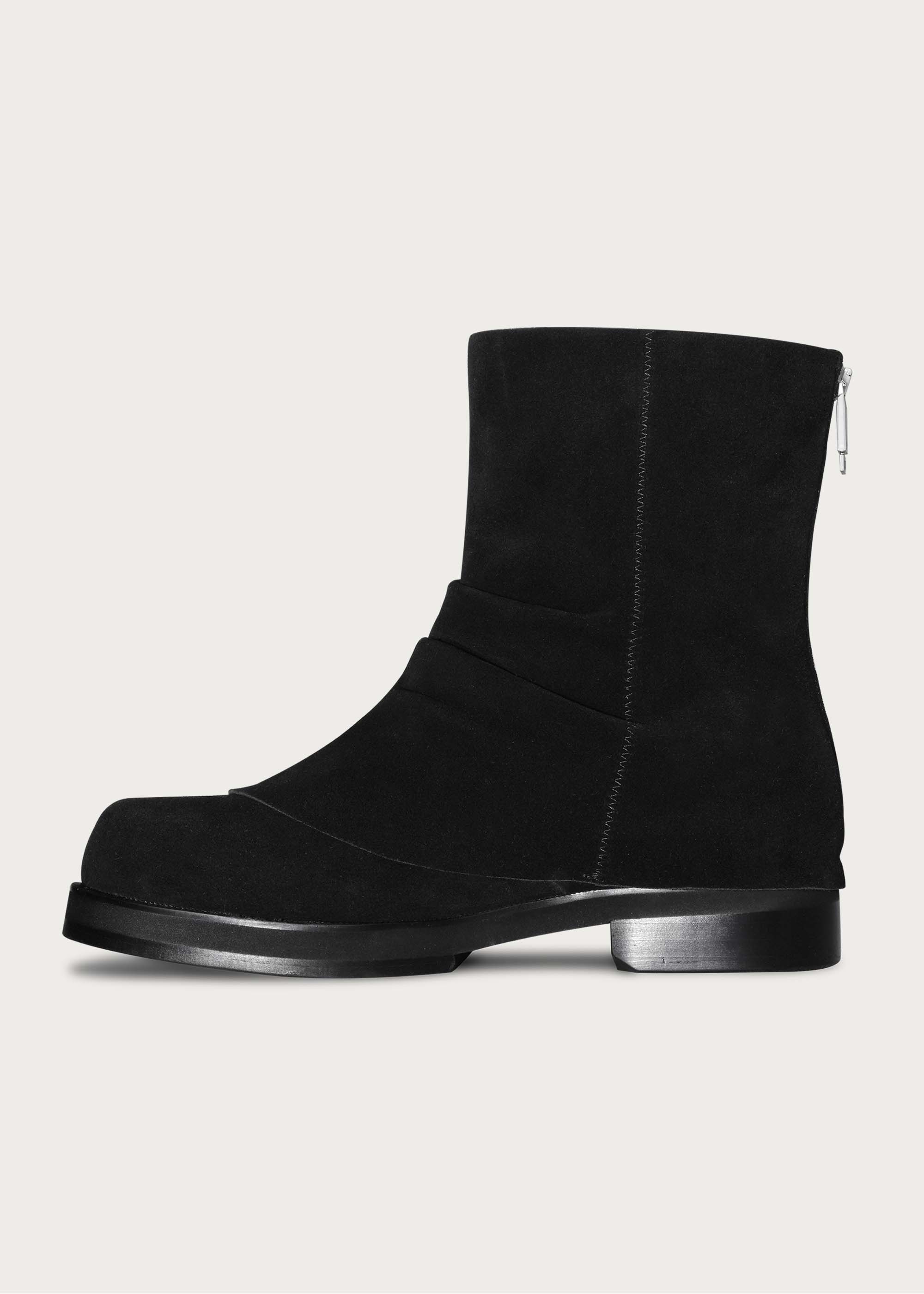 【Pre-sale 30-45 days】Suede round-toe boots
