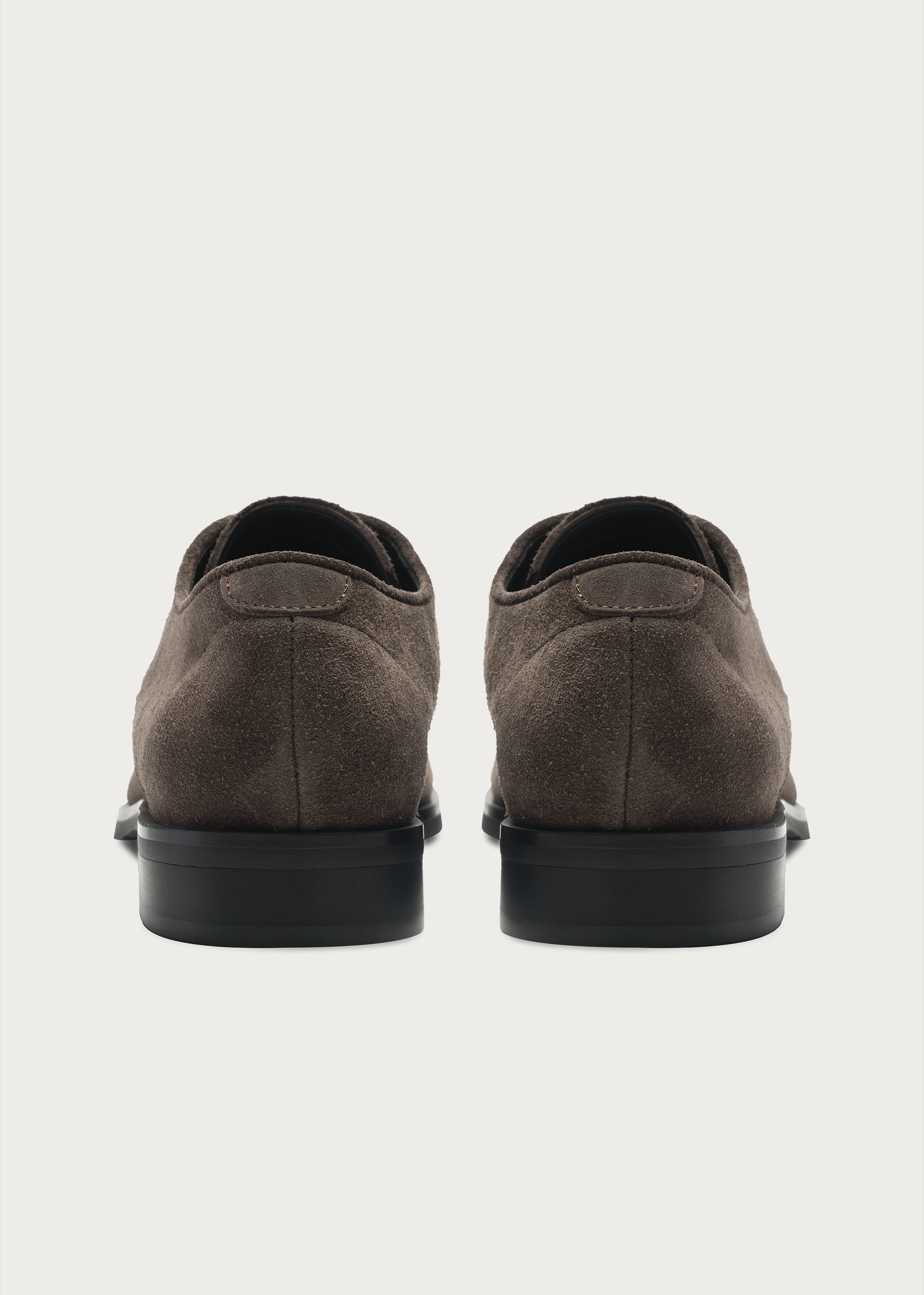 Suede Derby Shoes Brownish Gray