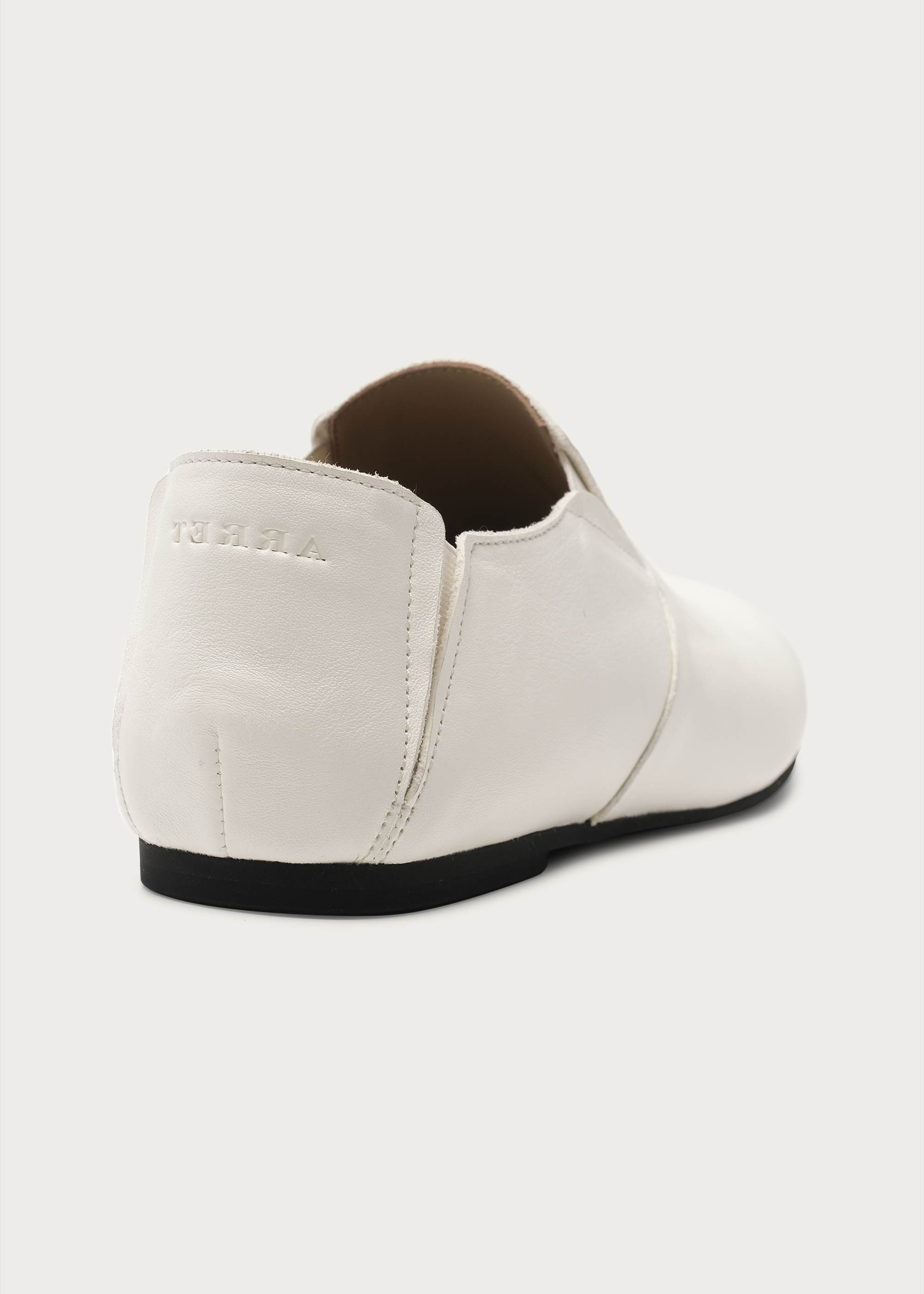 Slip-on leather loafers White