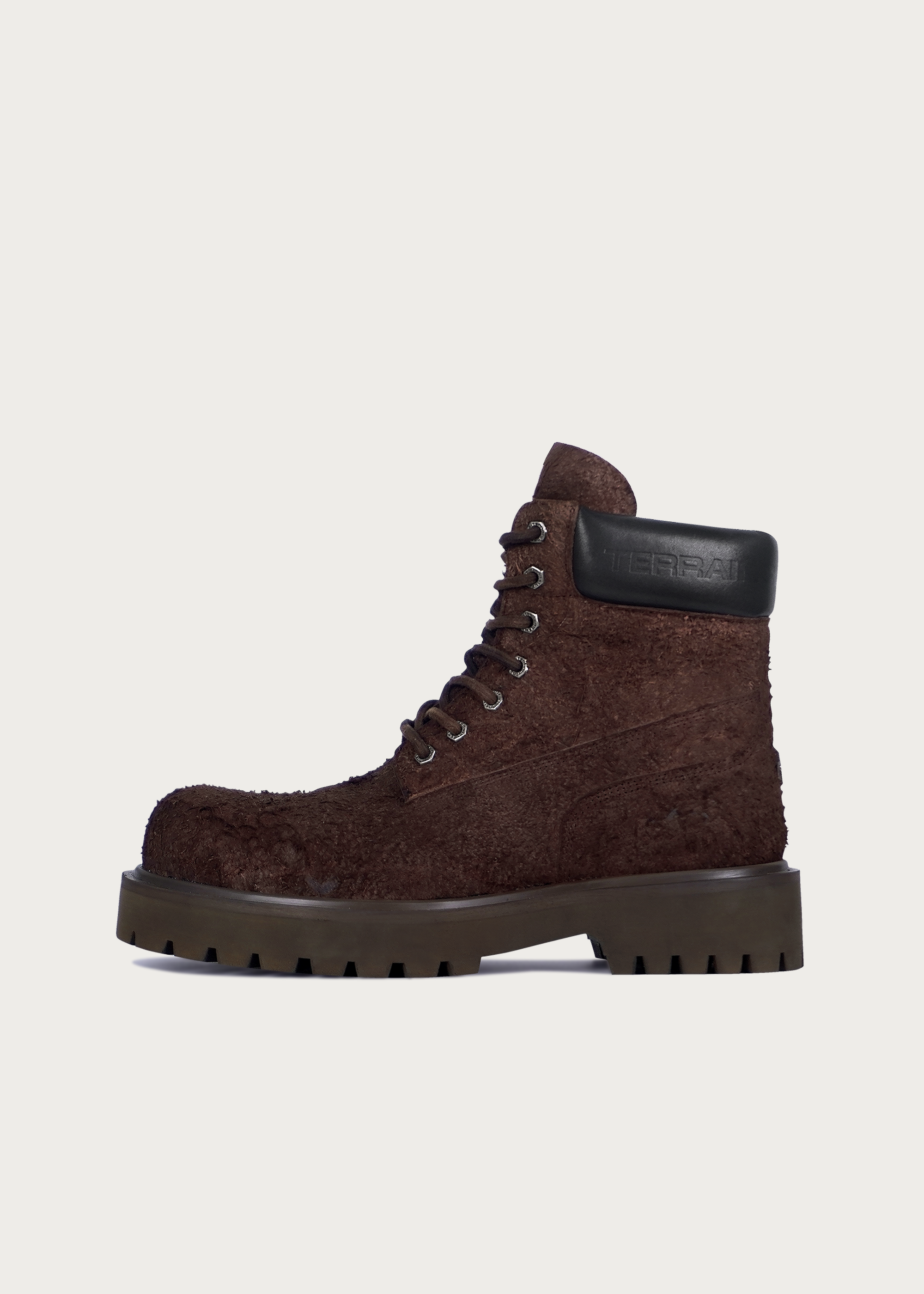 Suede Workwear Boots Brownish Red