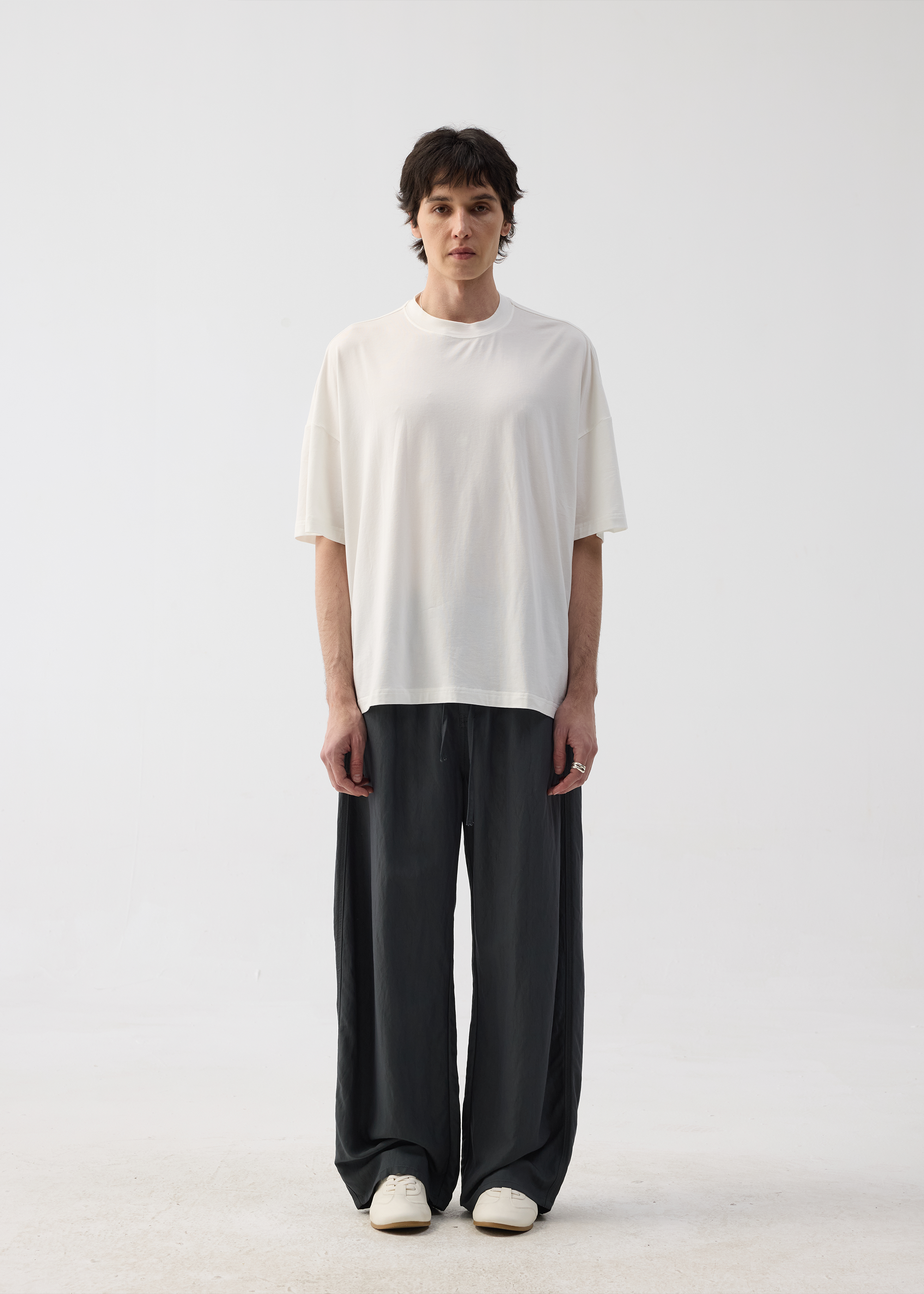Drapey Drawstring Casual Trousers
