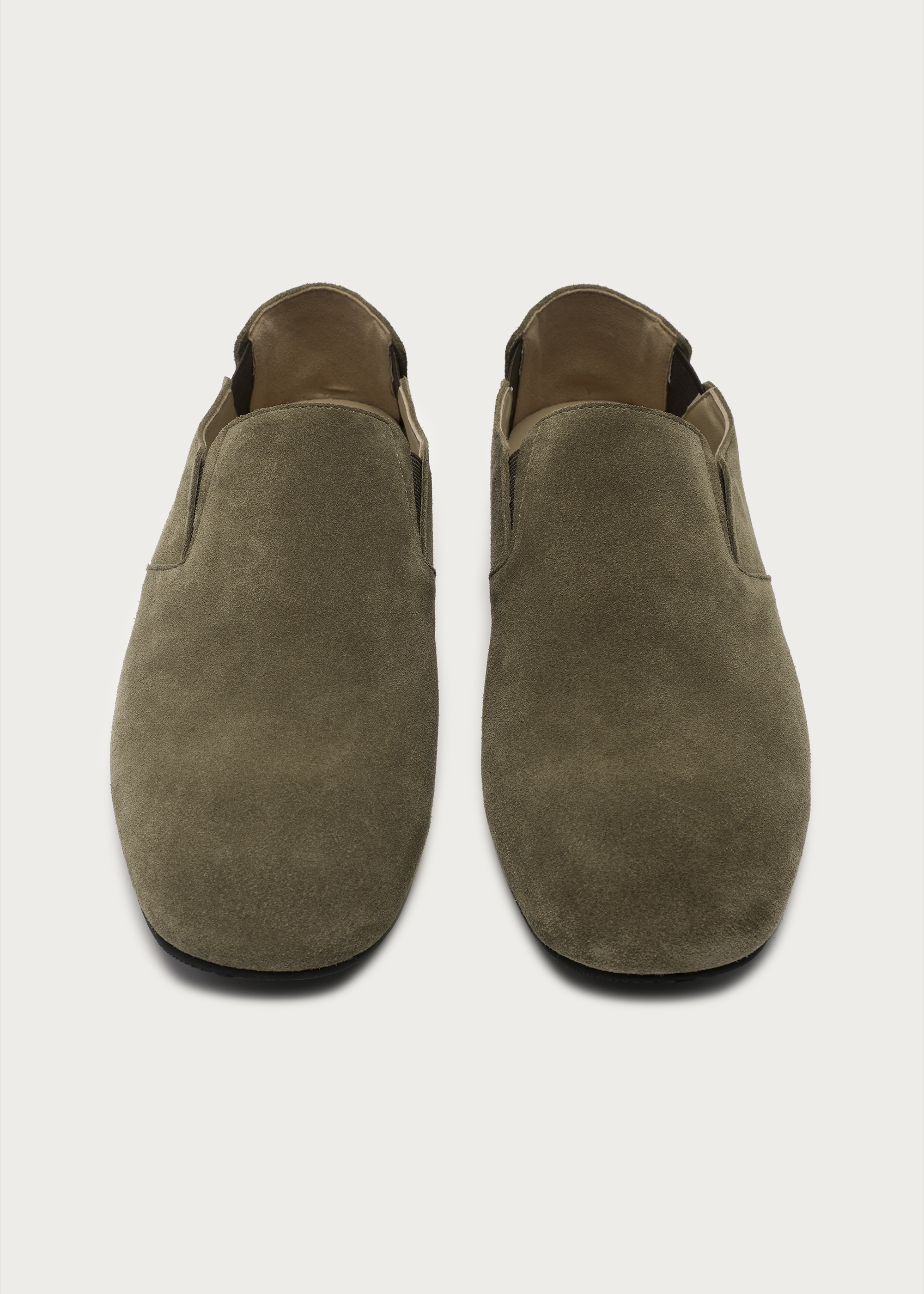 Slip-on suede loafers Green