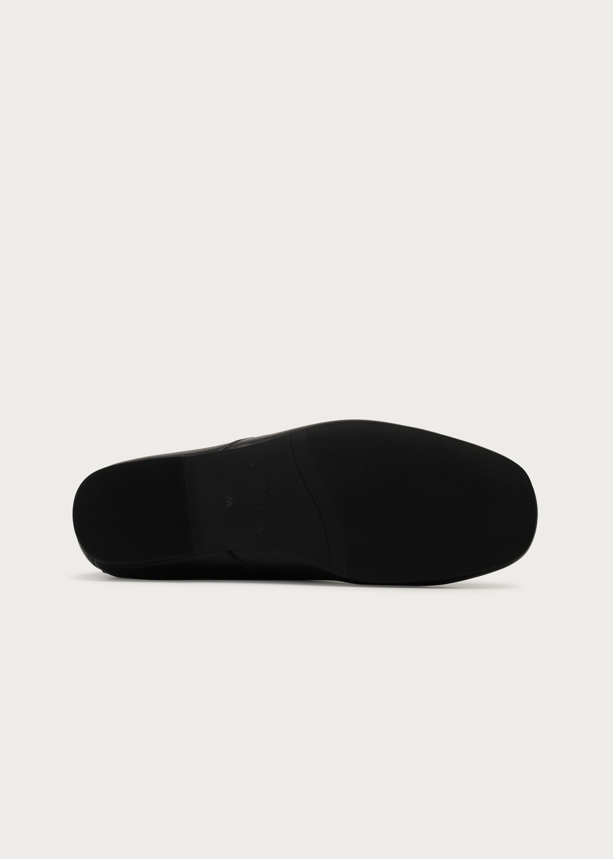 Slip-on leather loafers Black