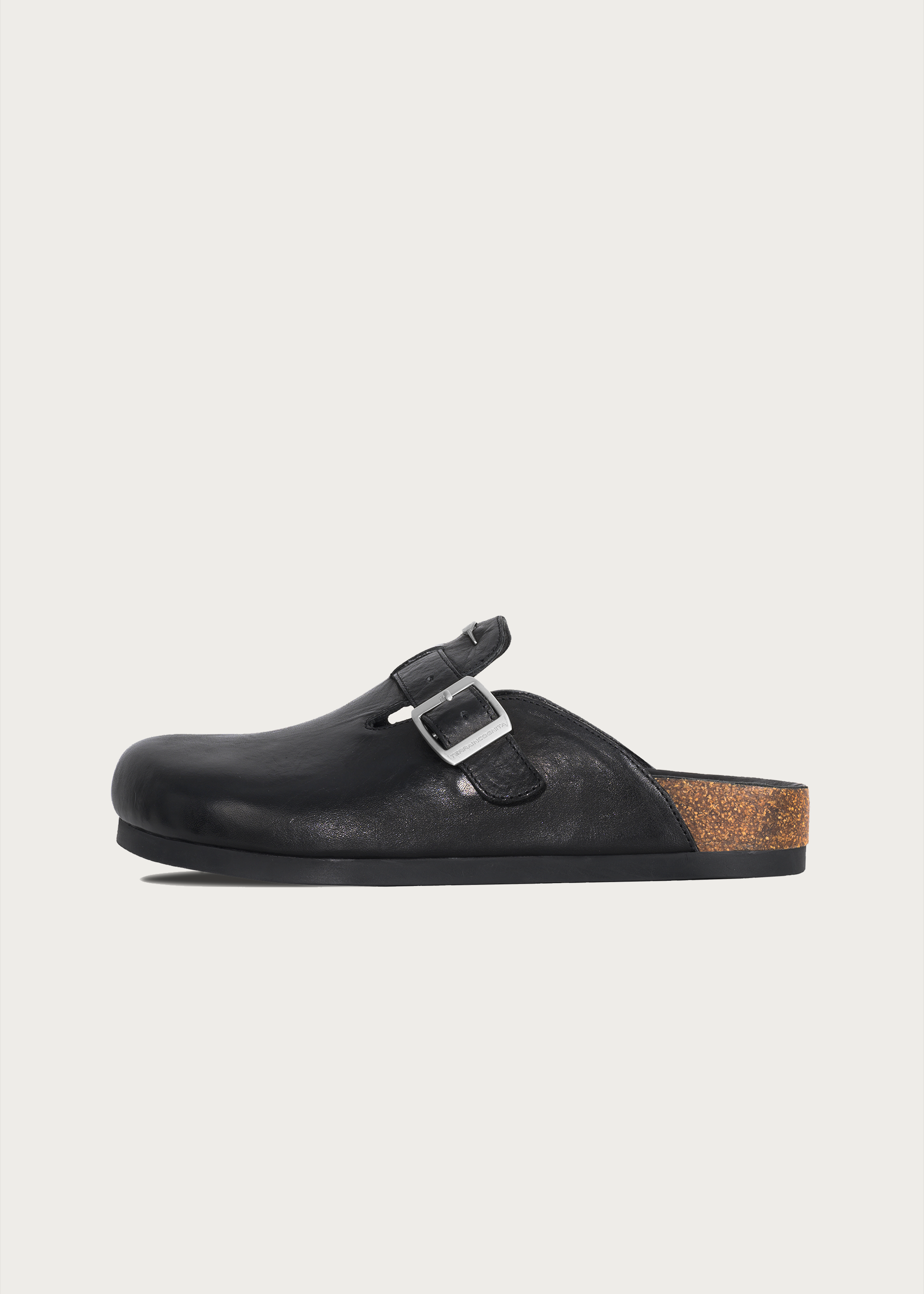 Horsehide Clogs Black