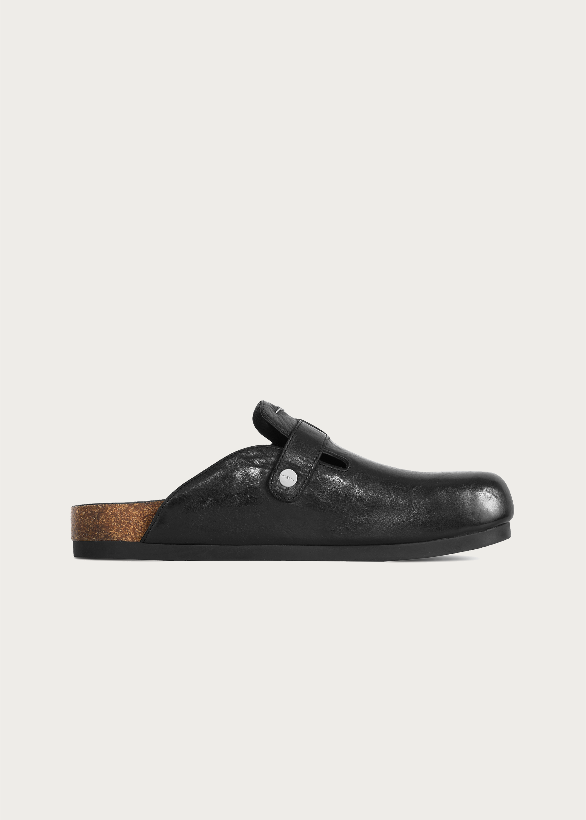 Horsehide Clogs Black