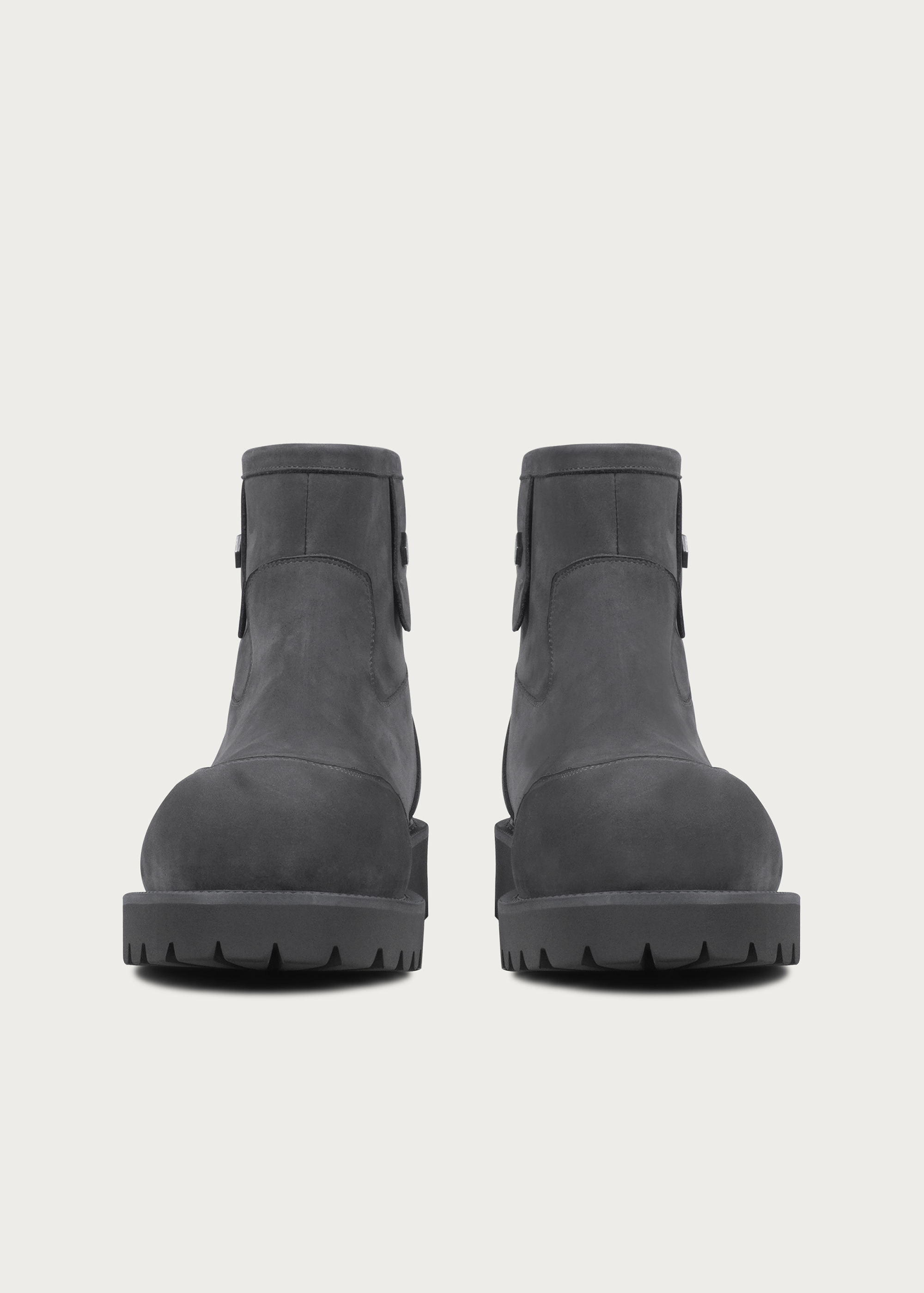 Fleece Mid-Top Snow Boots Misty Gray