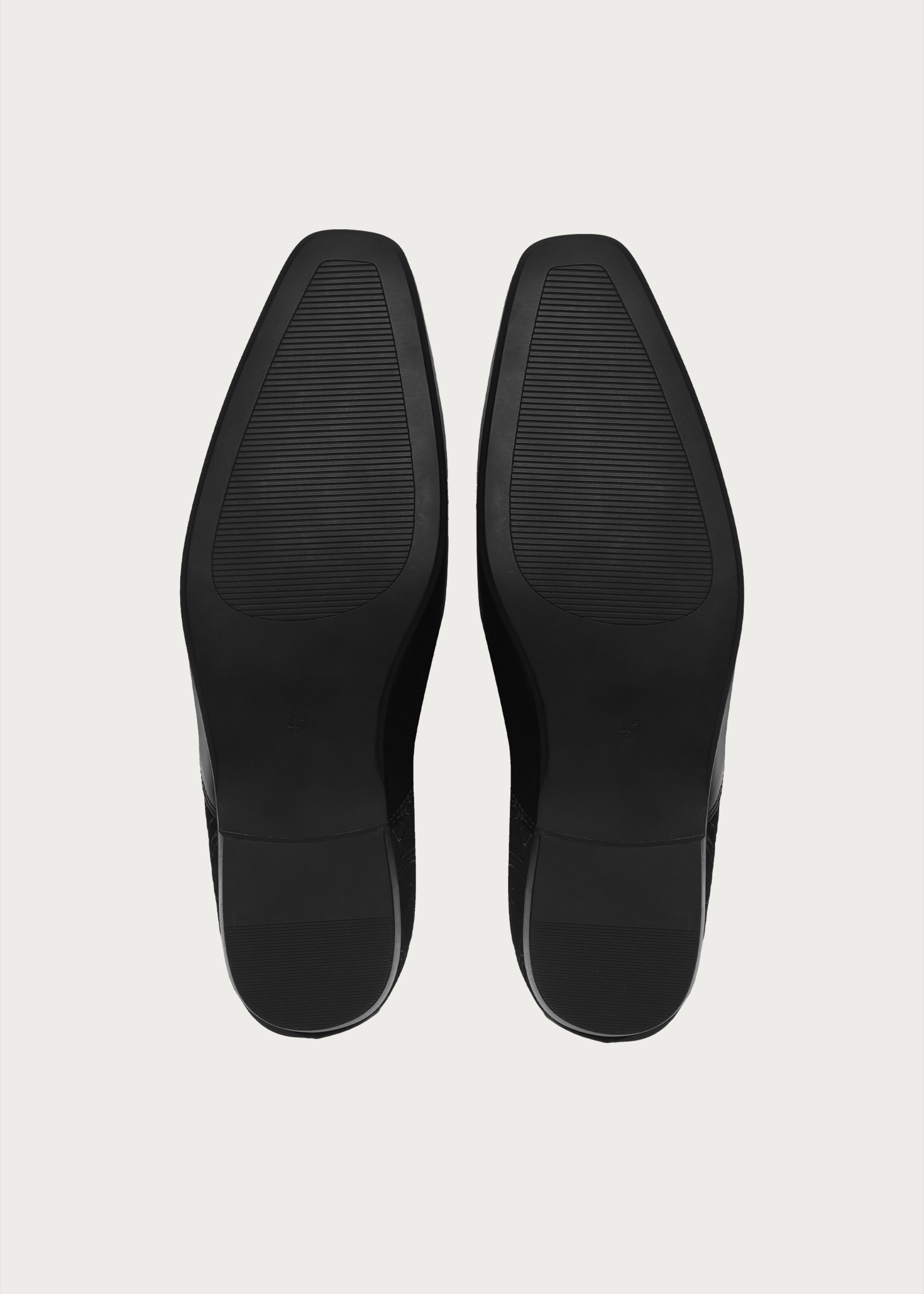 Flower-Patterned Pointed Mules Black
