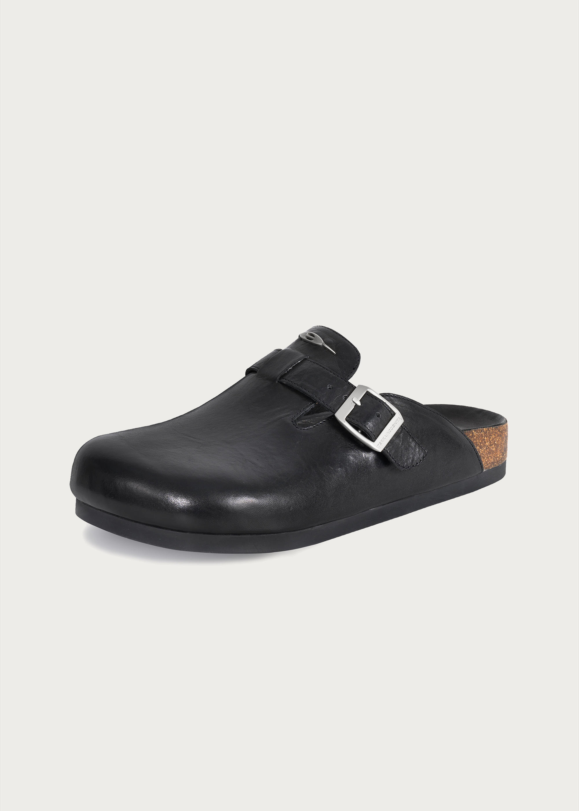 Horsehide Clogs Black