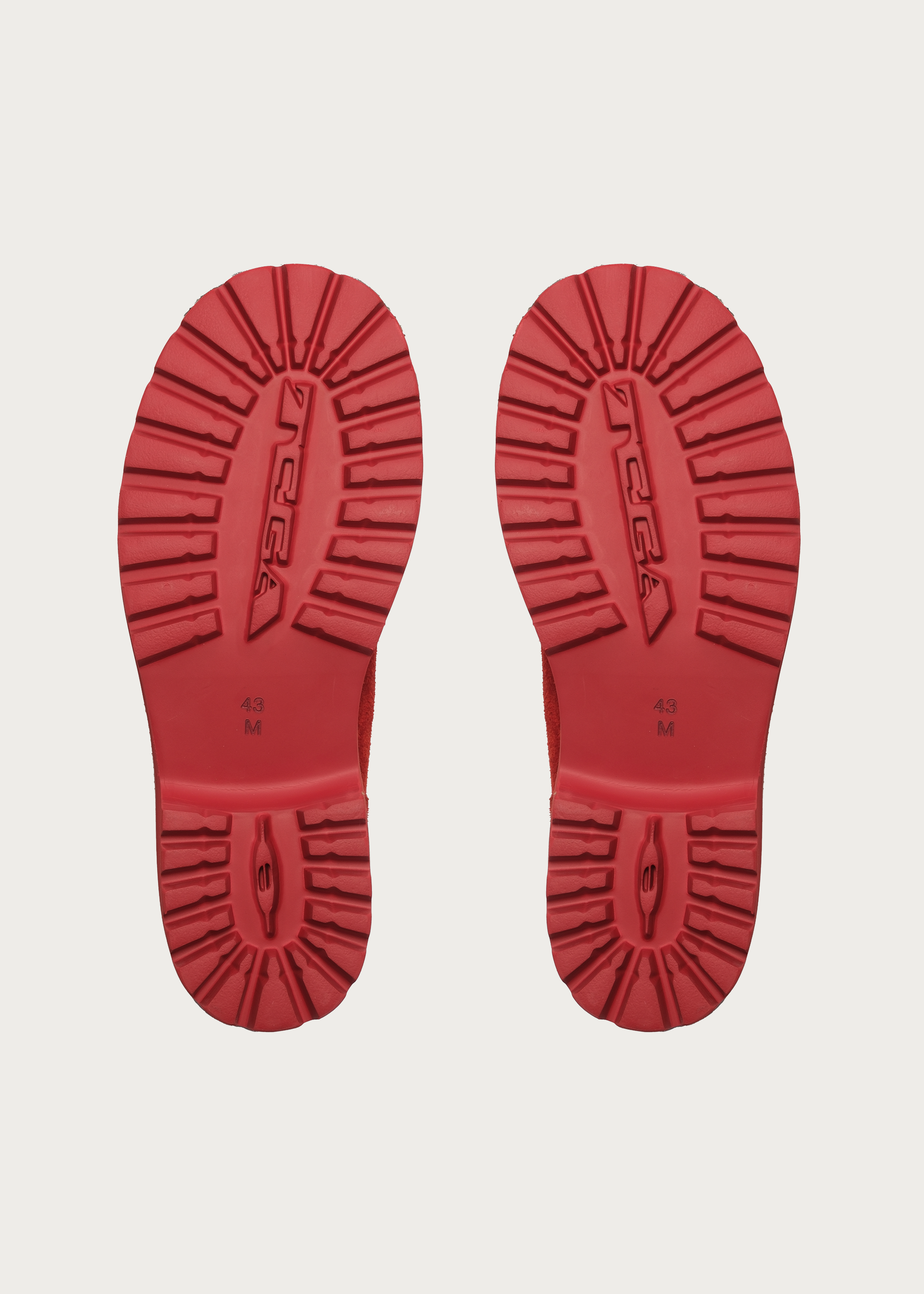 Work-Style Suede Boots Red