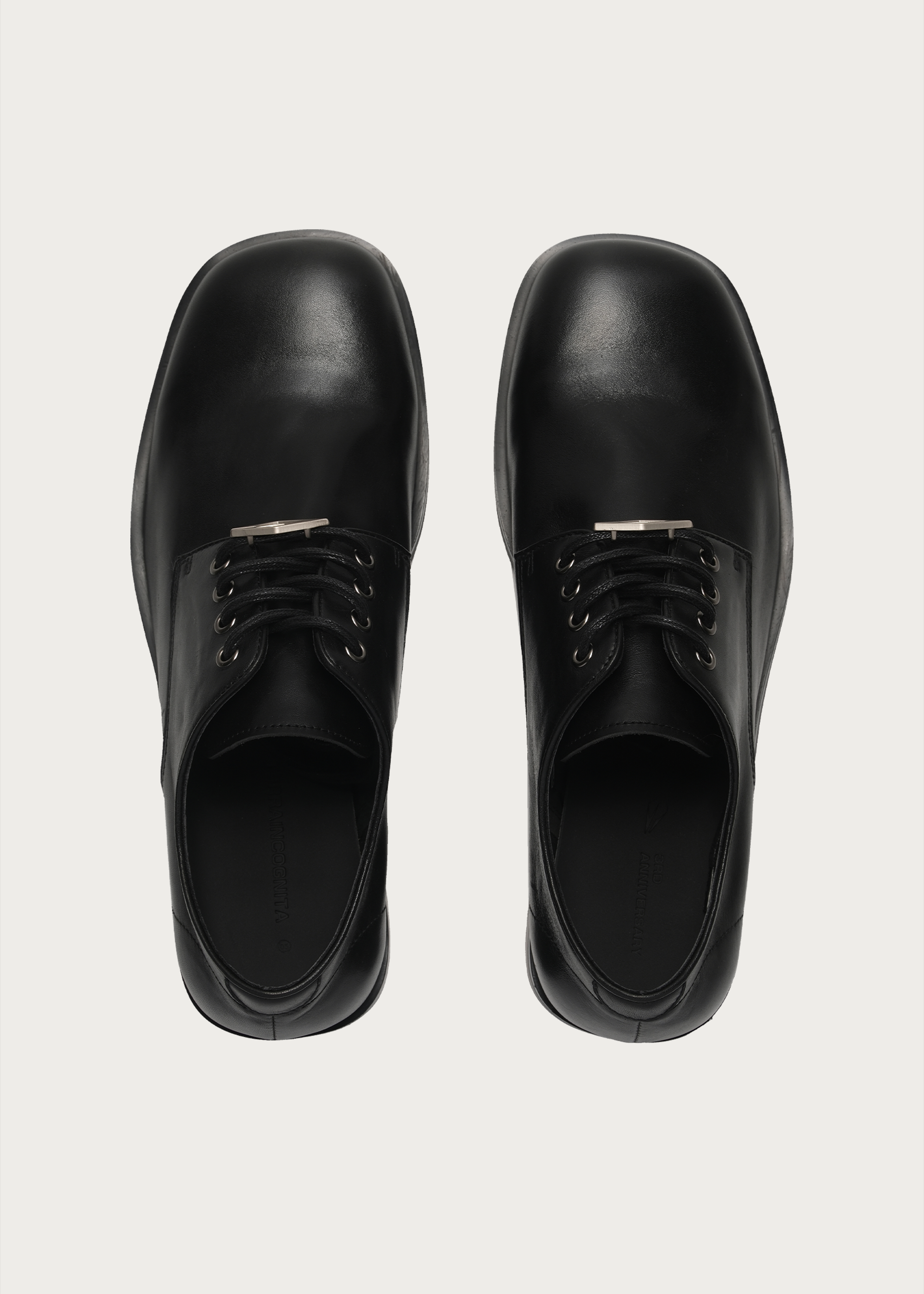 Leather Derby Shoes Black