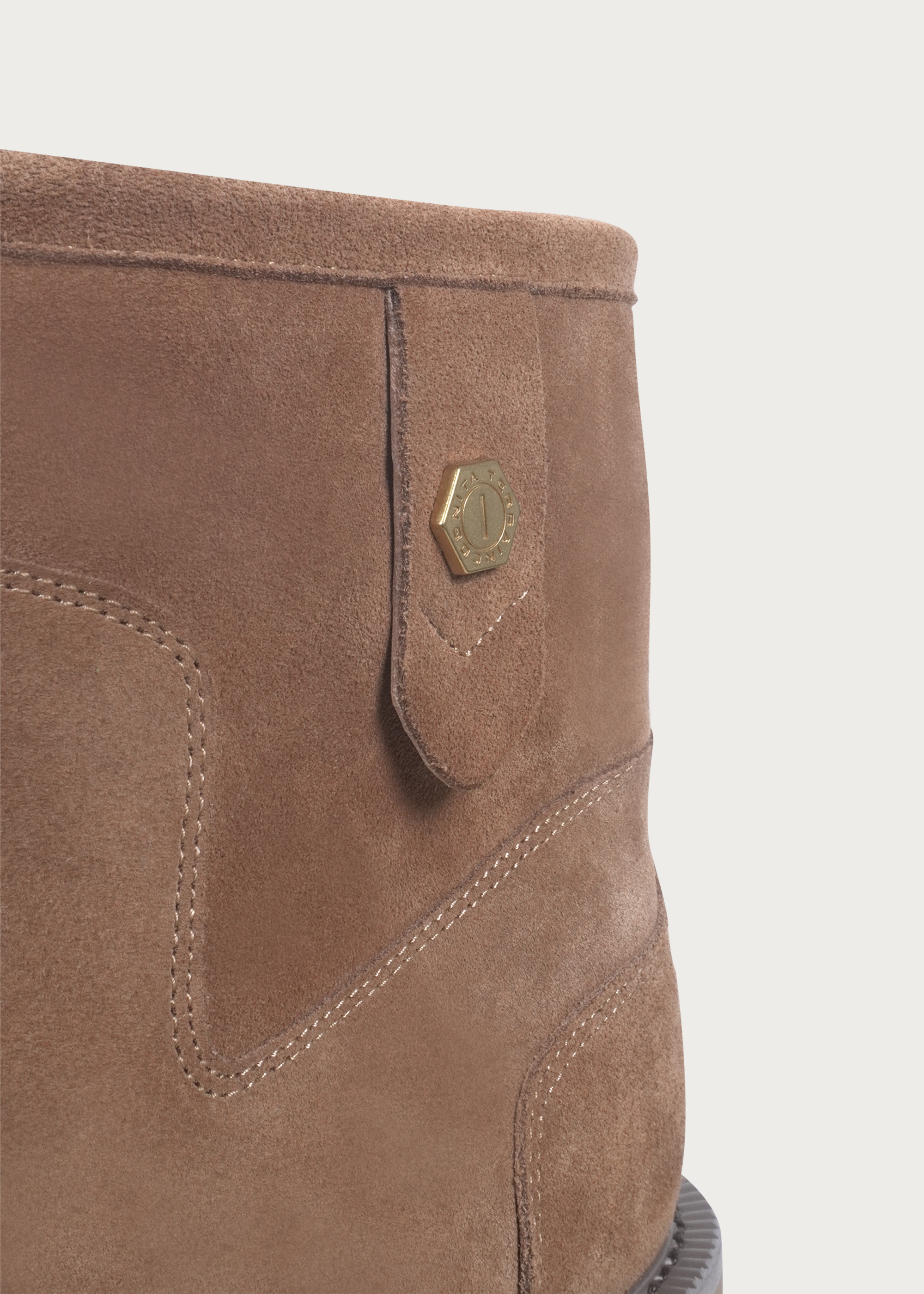 Fleece Mid-Top Snow Boots Light Coffee Brown