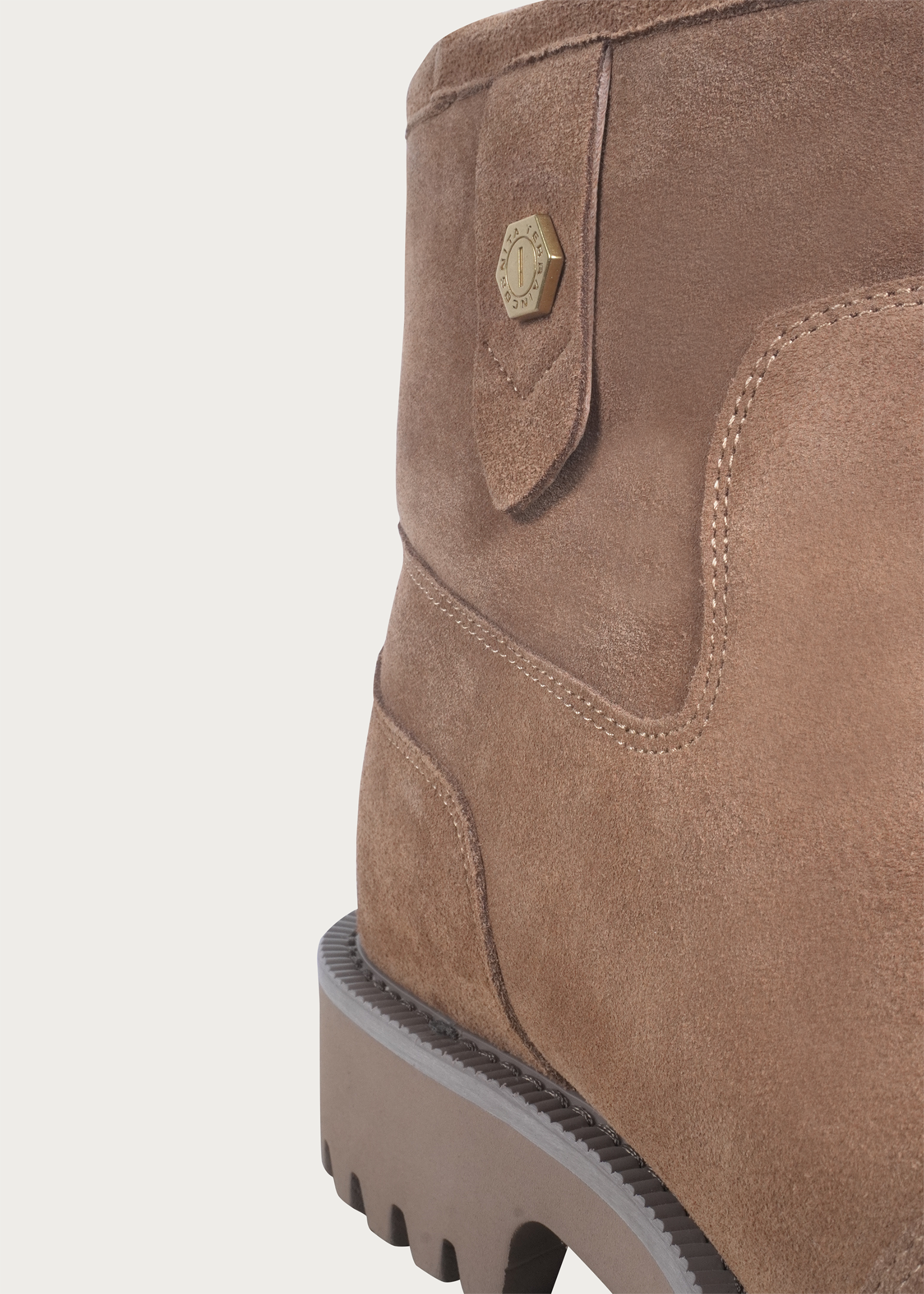 Fleece Mid-Top Snow Boots Light Coffee Brown
